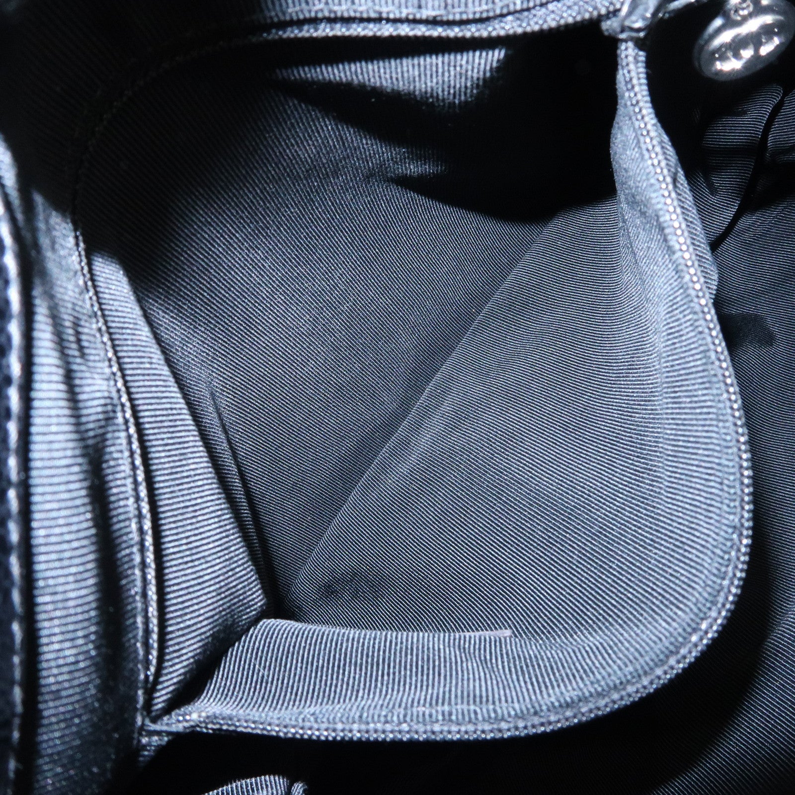 CHANEL Caviarskin Tote Bag Hand Bag Shoulder Bag Black Used