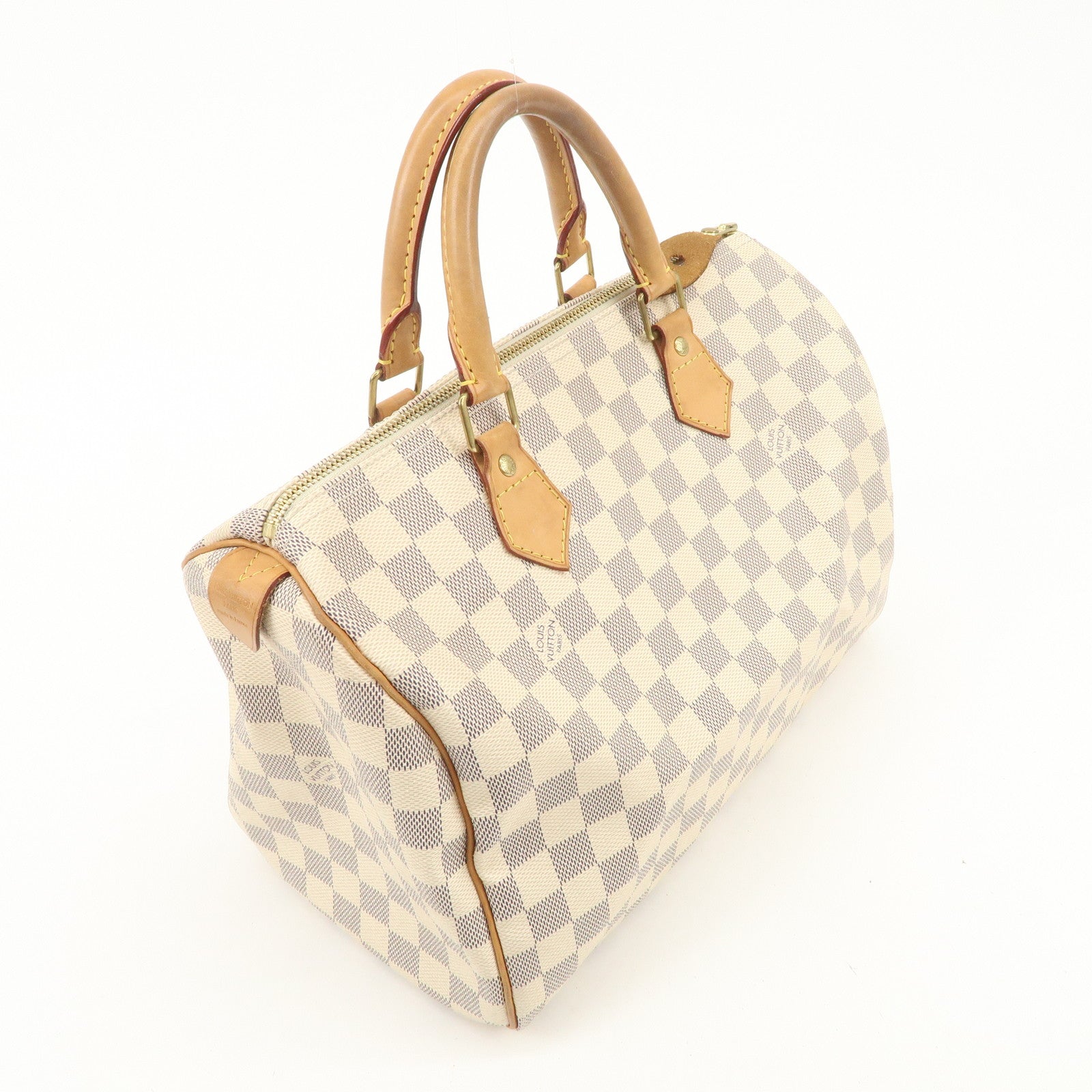 Louis Vuitton Damier Azur Speedy 30 Hand Bag Boston Bag N41533 Used