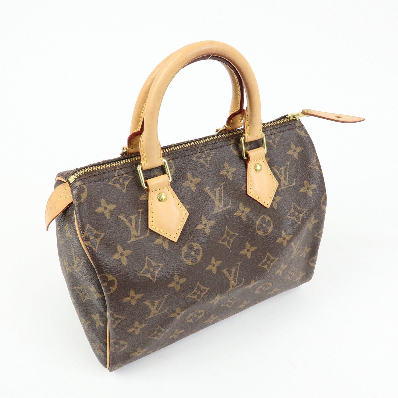Louis Vuitton Monogram Speedy 25 Hand Bag Boston Bag Brown M41109