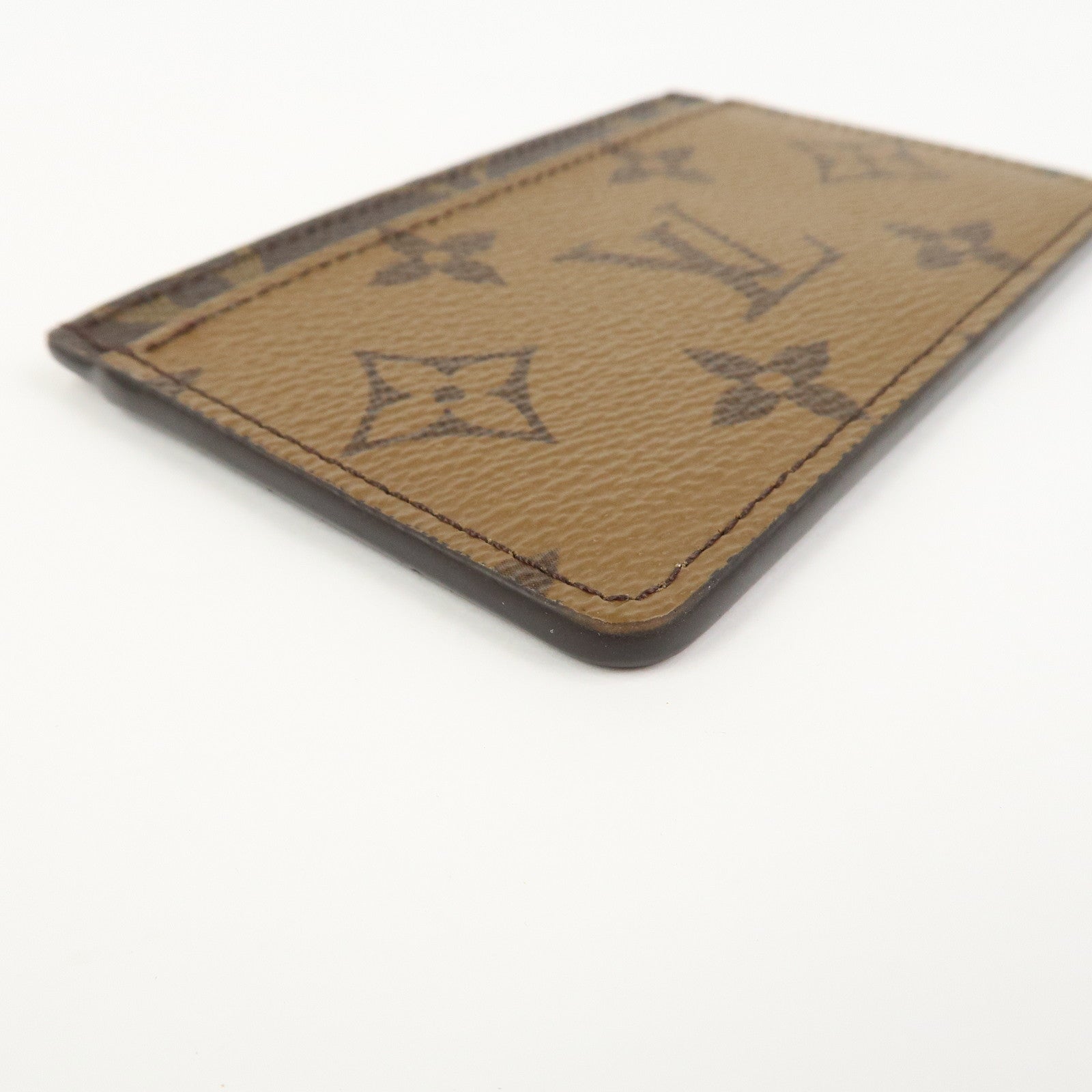 Louis Vuitton Monogram Reverse Porte Cartes Simple Card Case M69161
