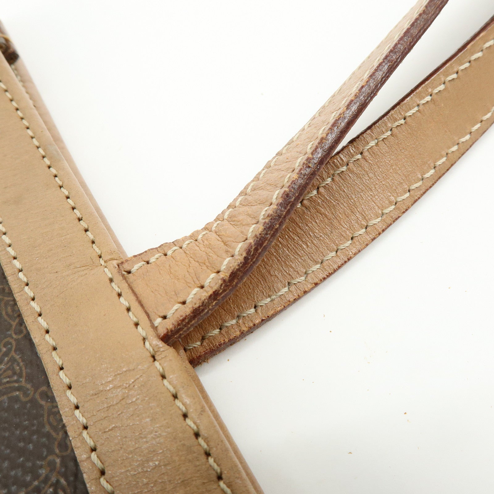 CELINE Macadam PVC Leather Tote Bag Shoulder Bag Brown