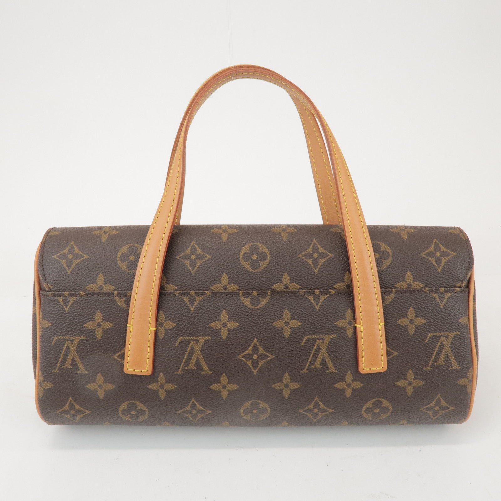 Louis Vuitton Monogram Sonatine Hand Bag Brown M51902