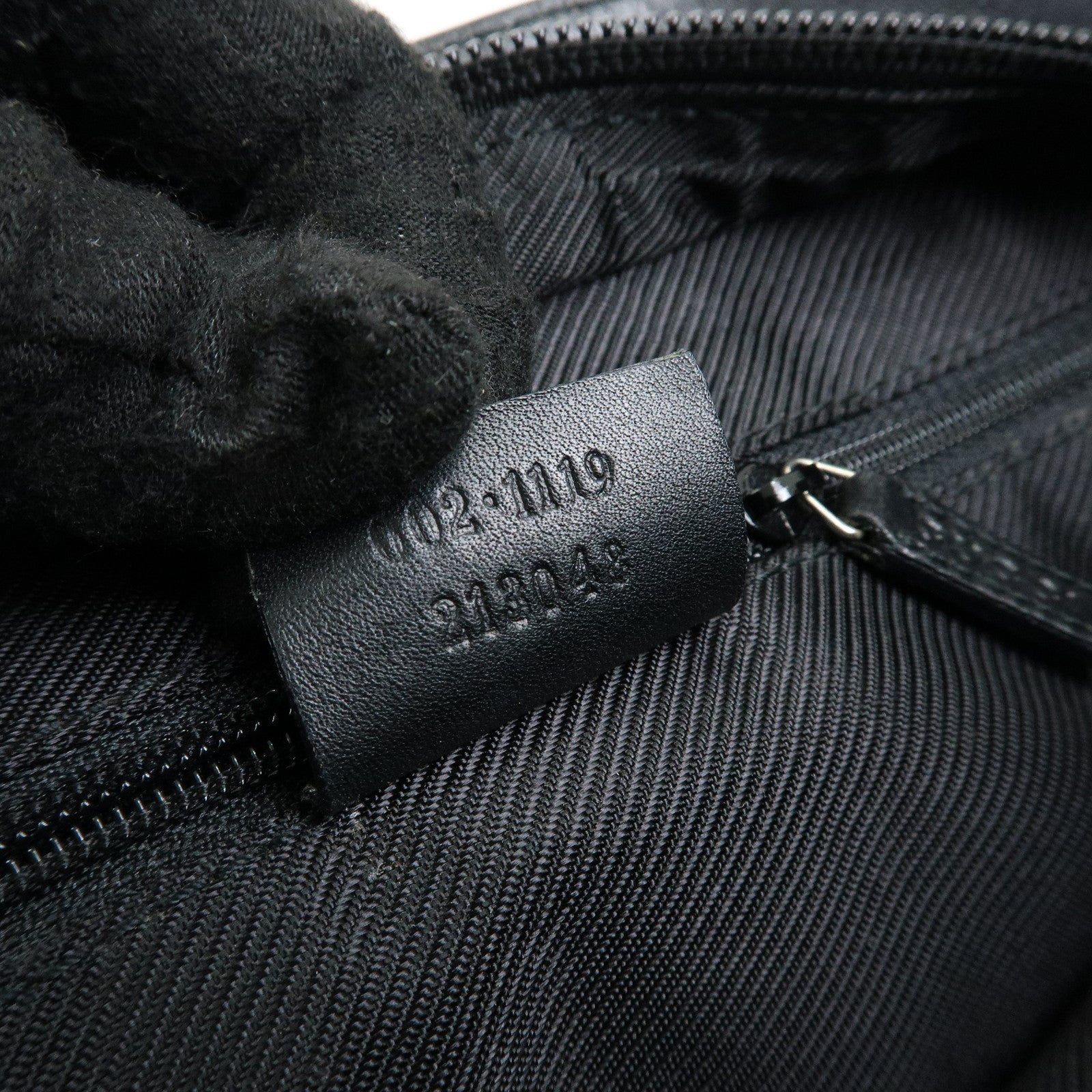 GUCCI GG Canvas Leather Tote Bag Shoulder Bag Black 002.1119