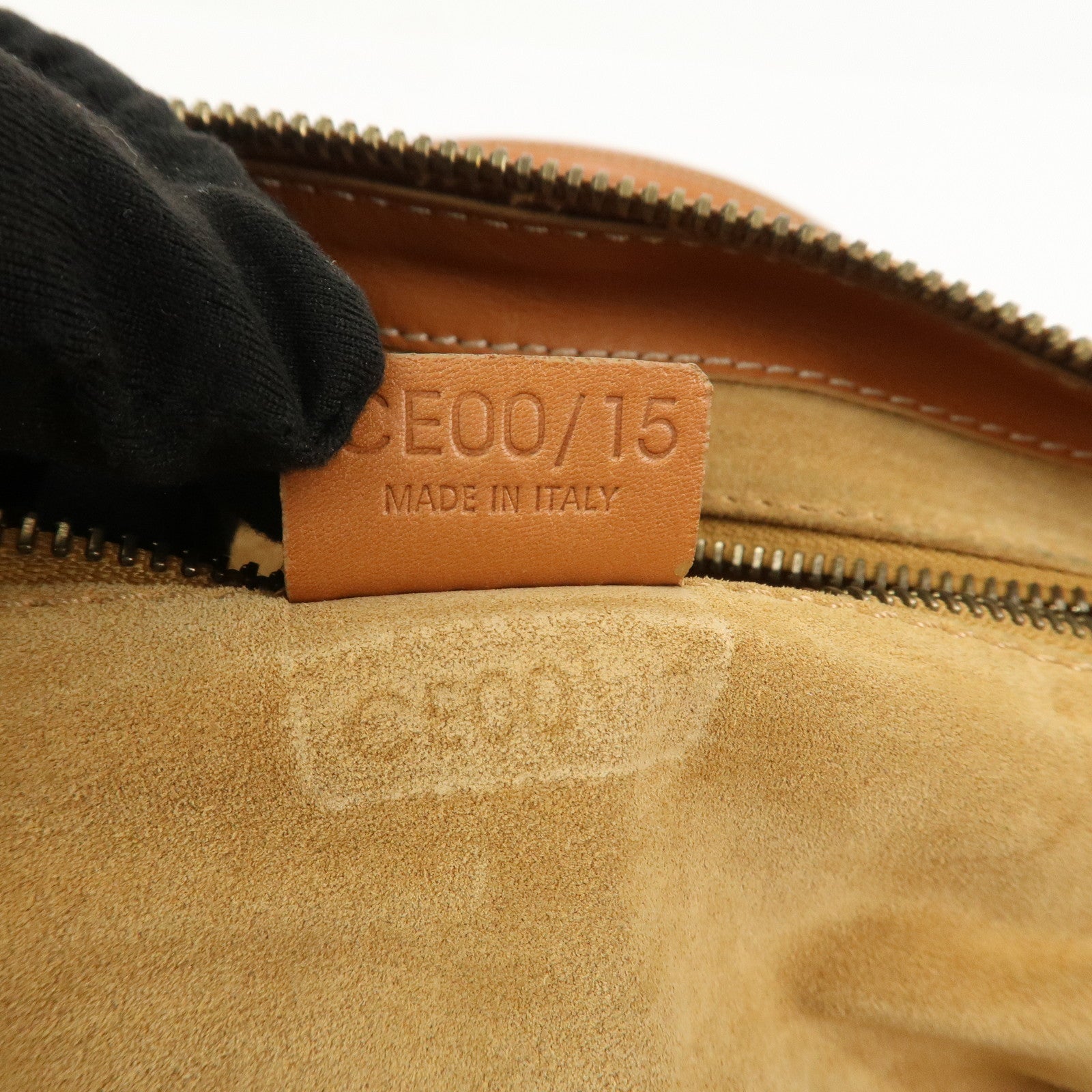 CELINE Macadam Leather Shoulder Bag Hand Bag Brown
