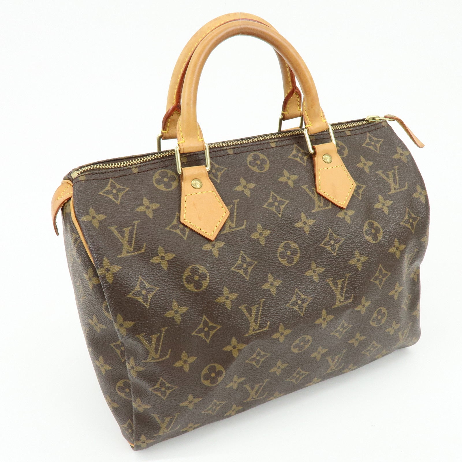 Louis Vuitton Monogram Speedy 30 Boston Bag Hand Bag Brown M41526