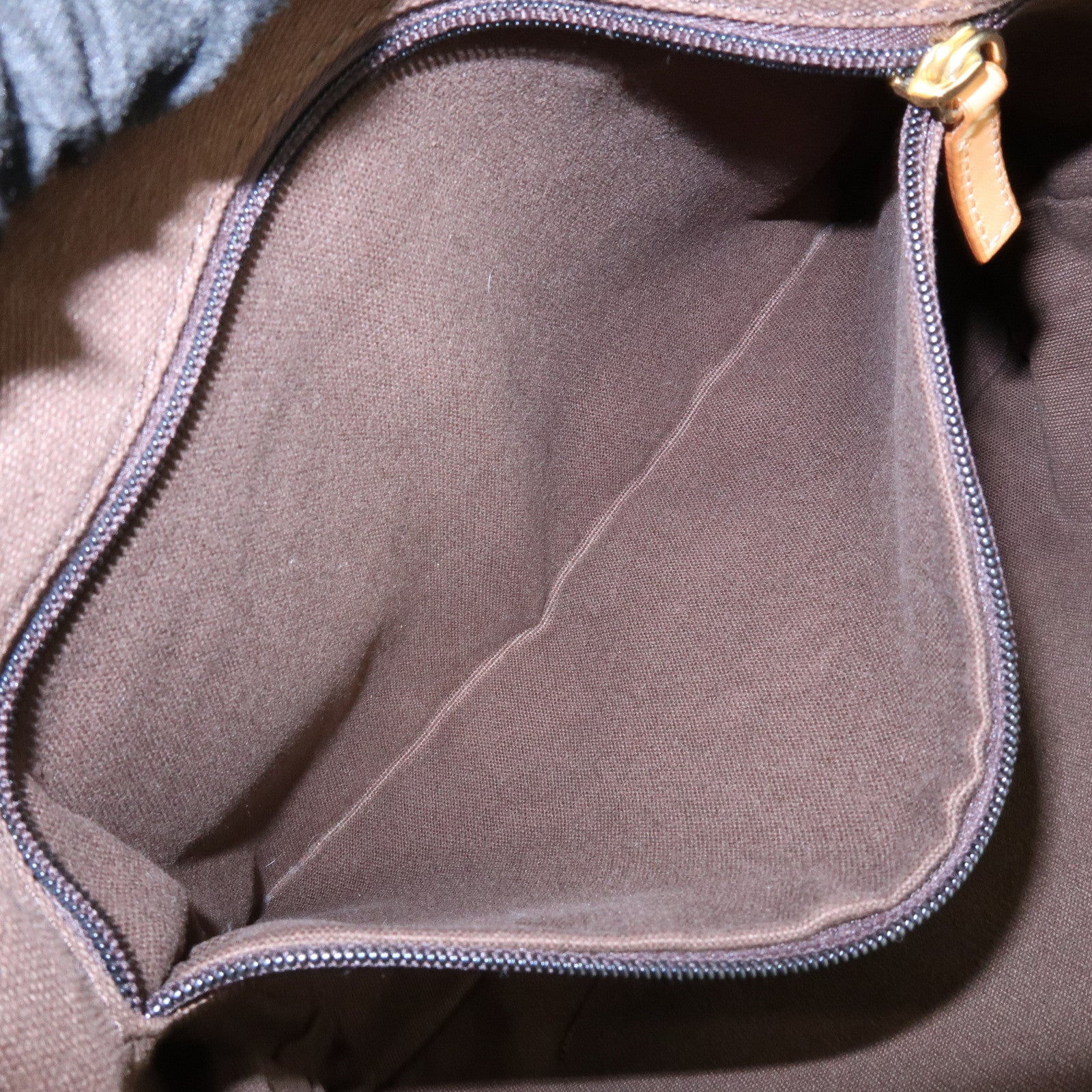 Ferragamo Suede Leather Tote Bag Shoulder Bag Hand Bag Brown