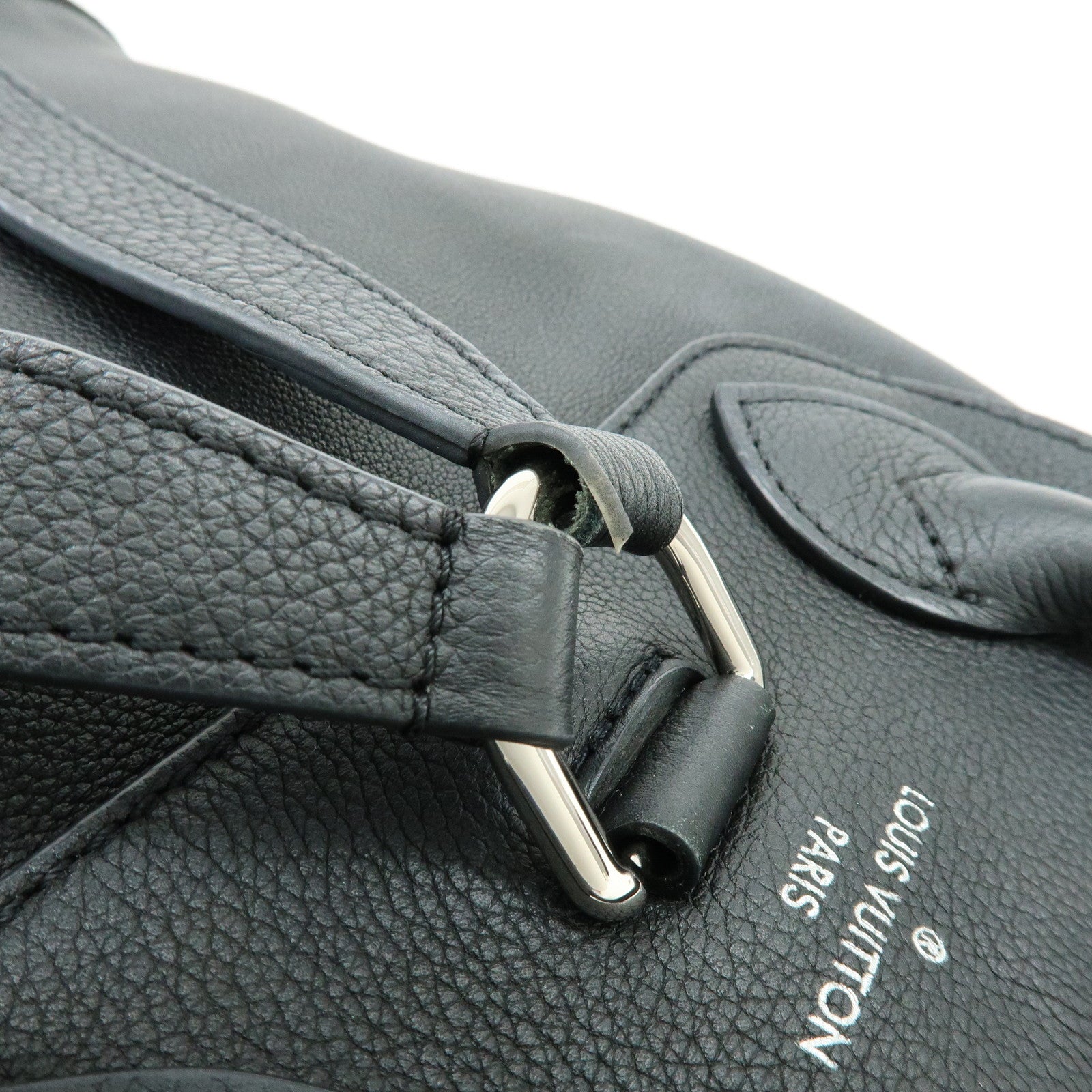 Louis Vuitton Lockme Leather Backpack Rucksack Noir Black M41815