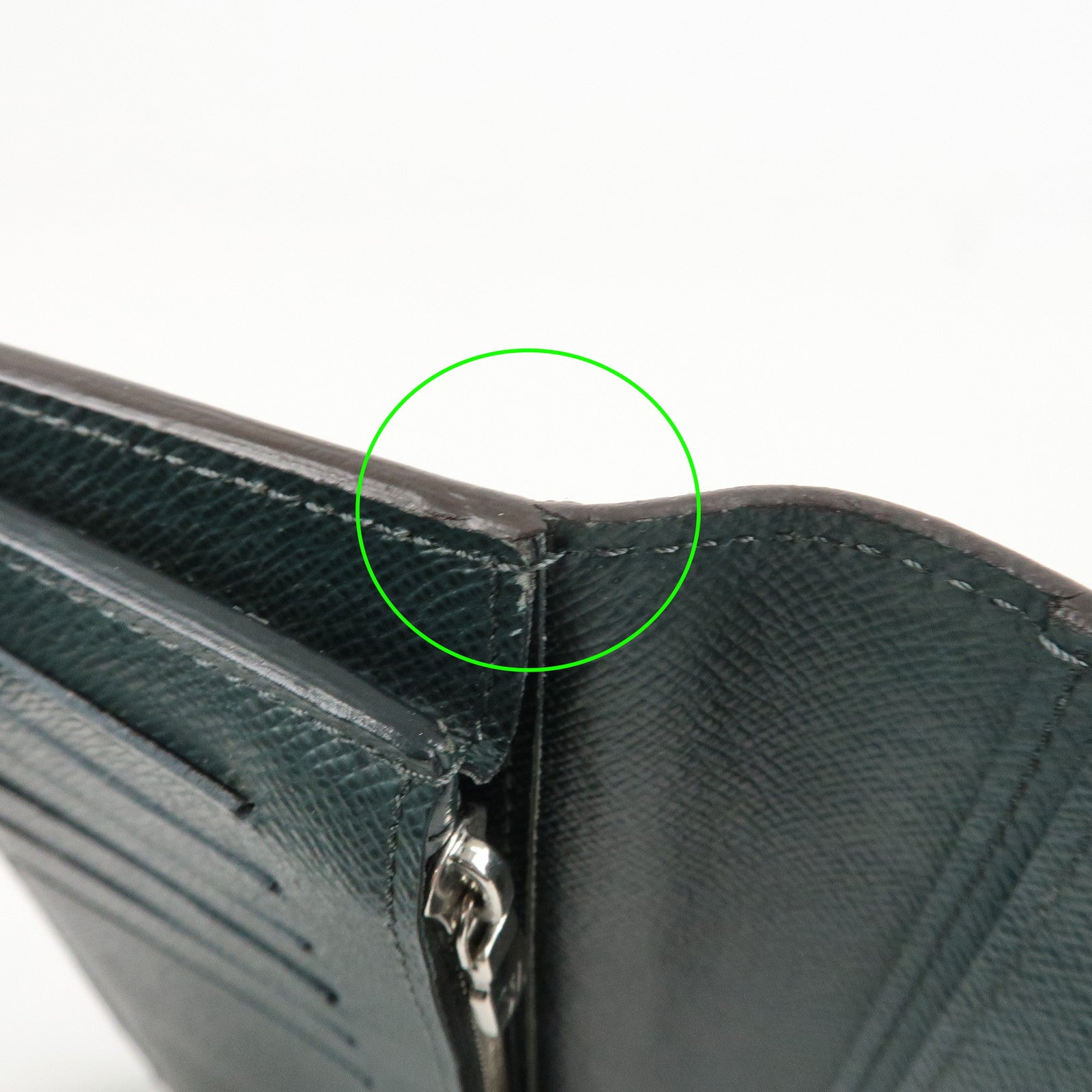 Louis Vuitton Epi Leather Long Wallet Dark Green Used
