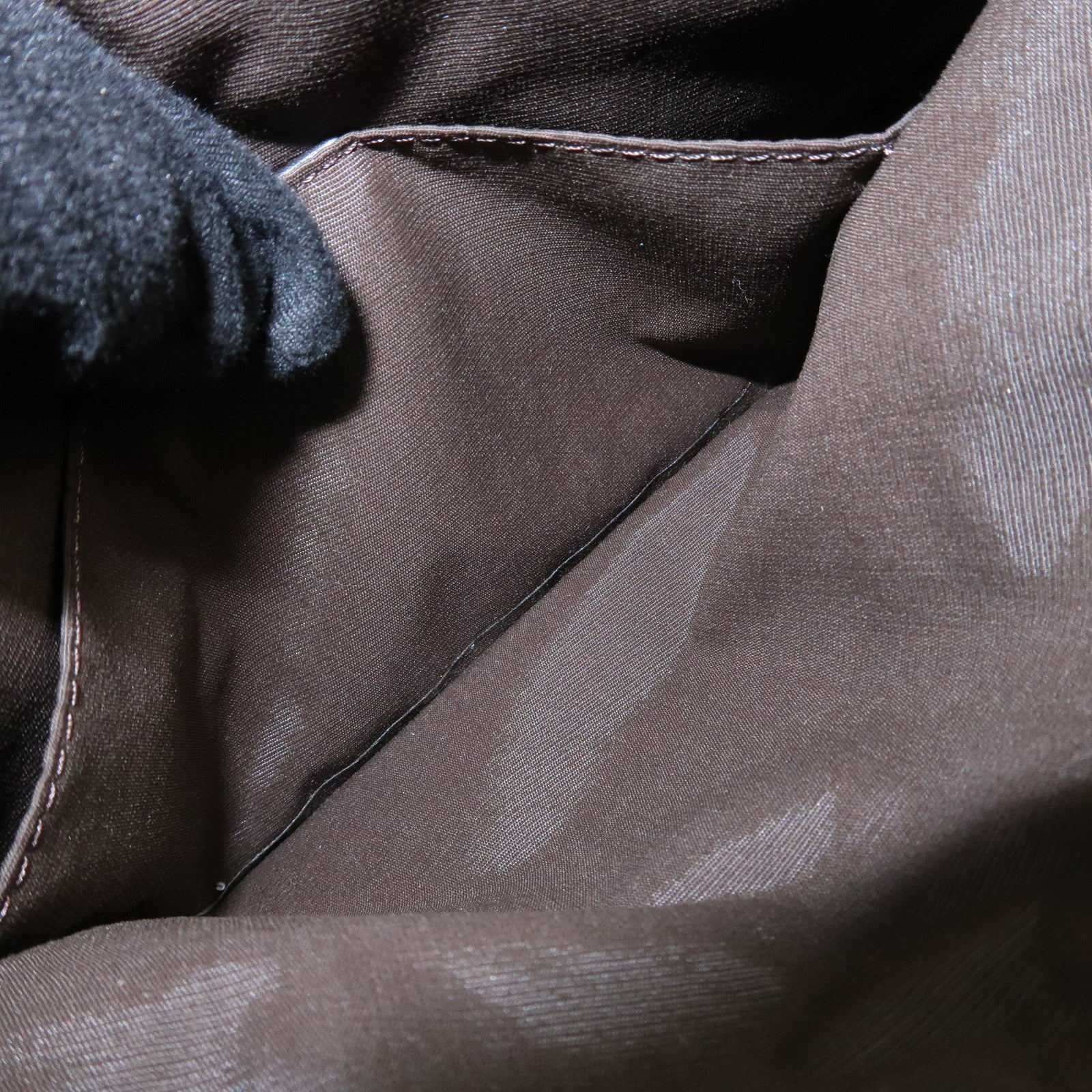 GUCCI GG Canvas Leather Hand Bag Shoulder Bag Brown 32160