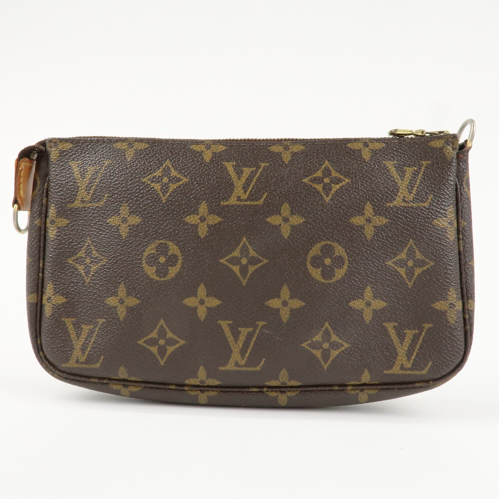 Louis Vuitton Monogram Pochette Accessoires Hand Bag Brown M51980 Used