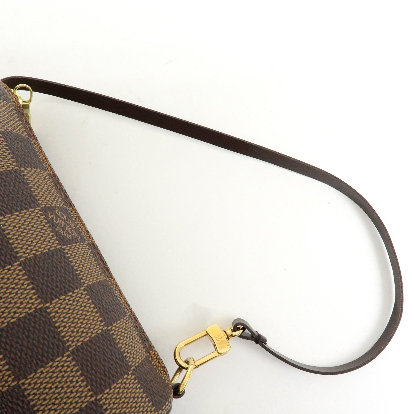 Louis Vuitton Damier Ebene Mini Pouch for Papillon Bag Brown