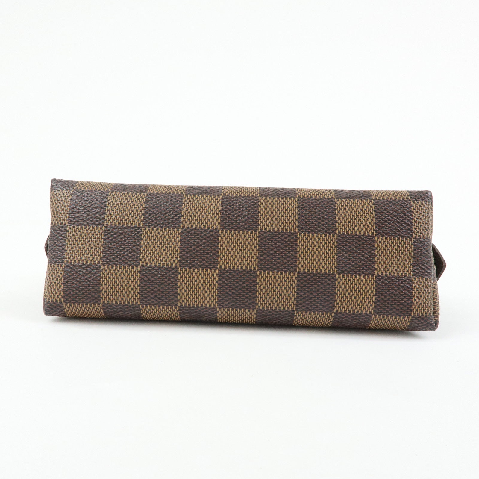 Louis Vuitton Damier Ebene Pochette Cosmetic PM Pouch Brown N47516