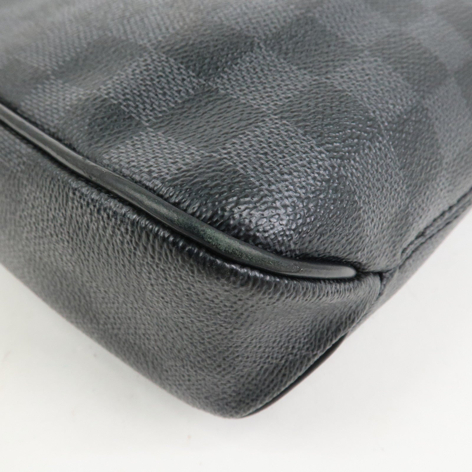 Louis Vuitton Damier Graphite District PM Shoulder Bag Noir N41260