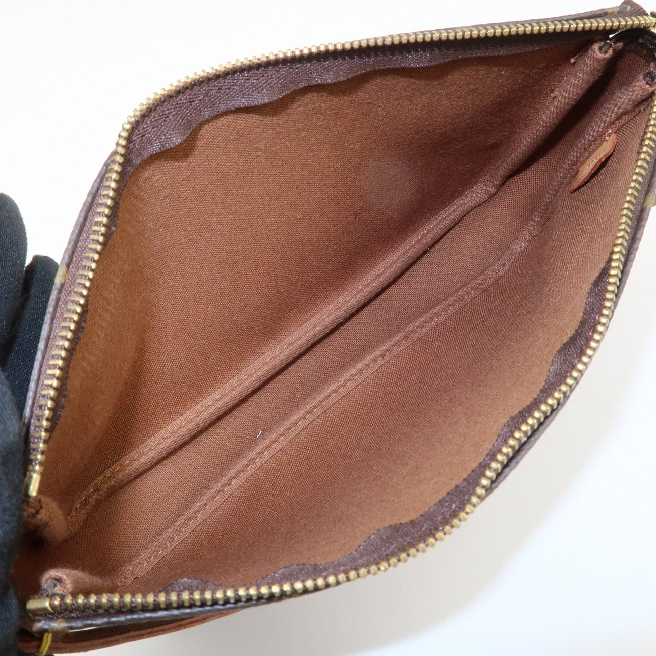 Louis Vuitton Monogram Pochette Accessoires Hand Bag Brown M51980 Used