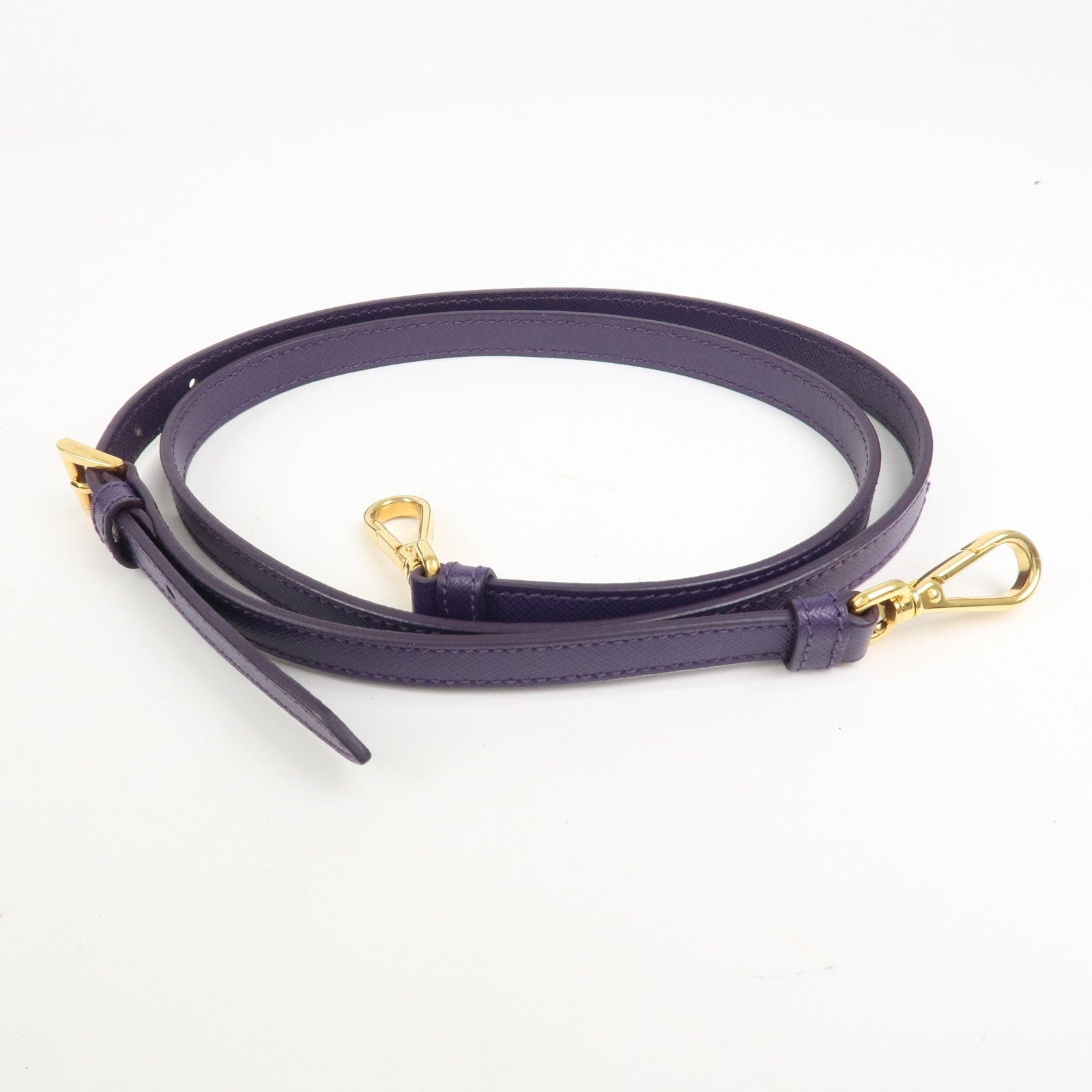 PRADA Saffiano Leather Galleria 2Way Bag Hand Bag Purple BN1786