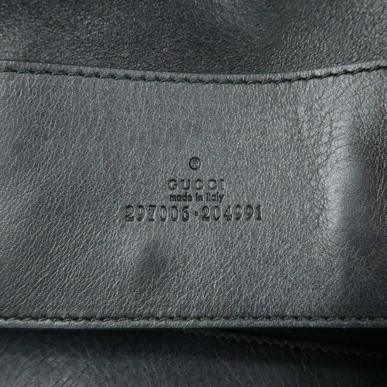 GUCCI Horsebit Leather Tassel Tote Bag Shoulder Bag Black 297006