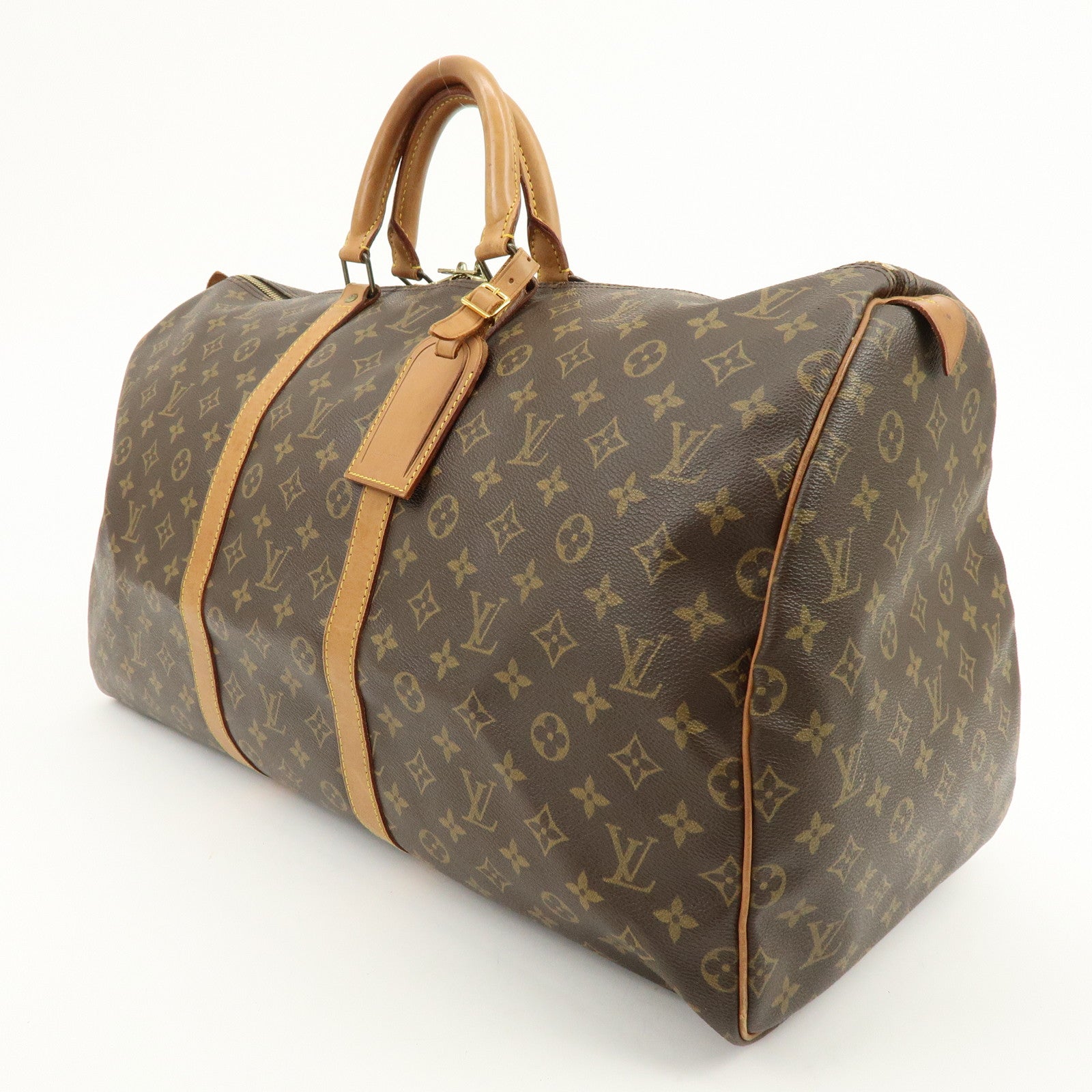 Louis Vuitton Monogram Keep All 55 Boston Bag Brown M41424