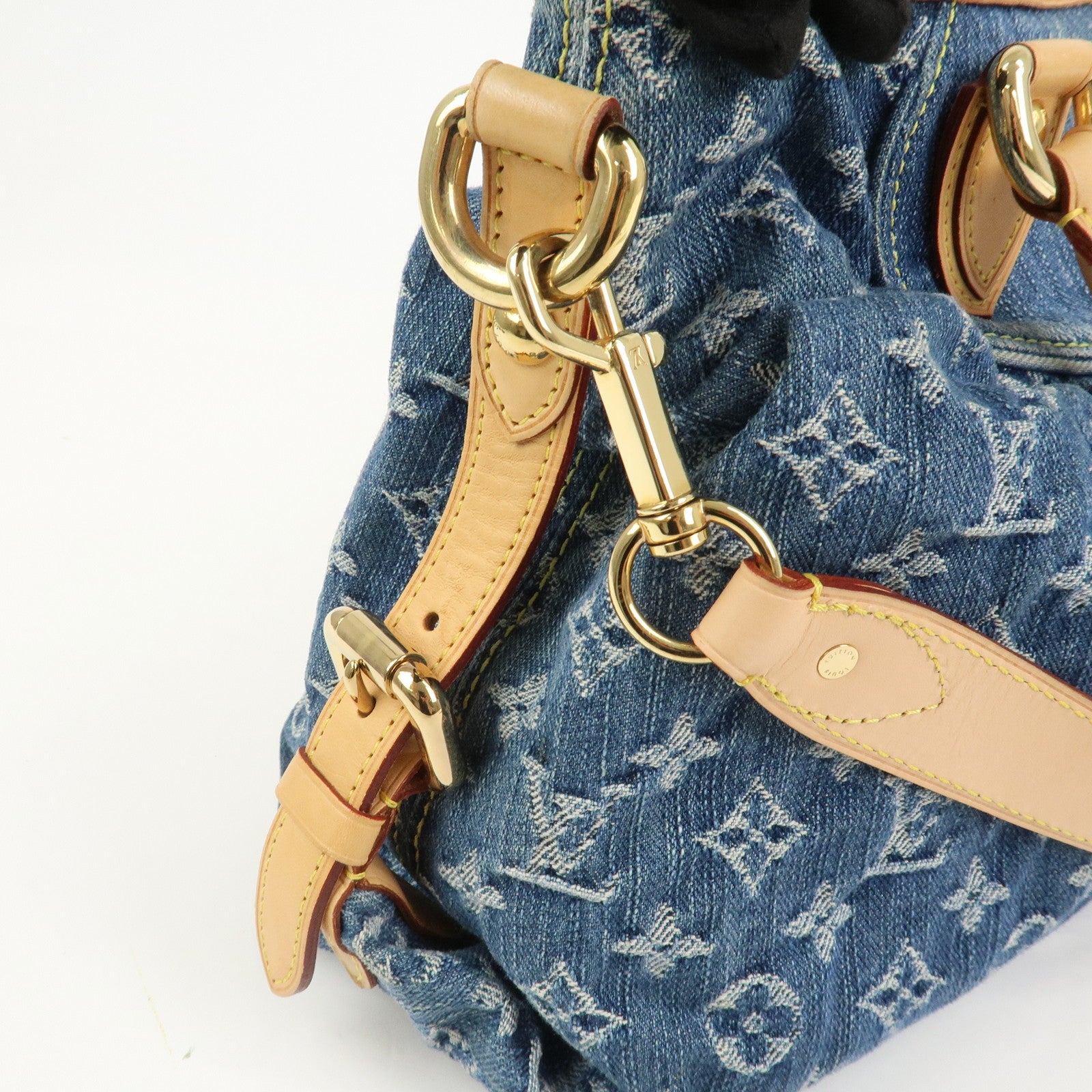 Louis Vuitton Monogram Denim Neo Cabby MM 2Way Bag Blue M95349