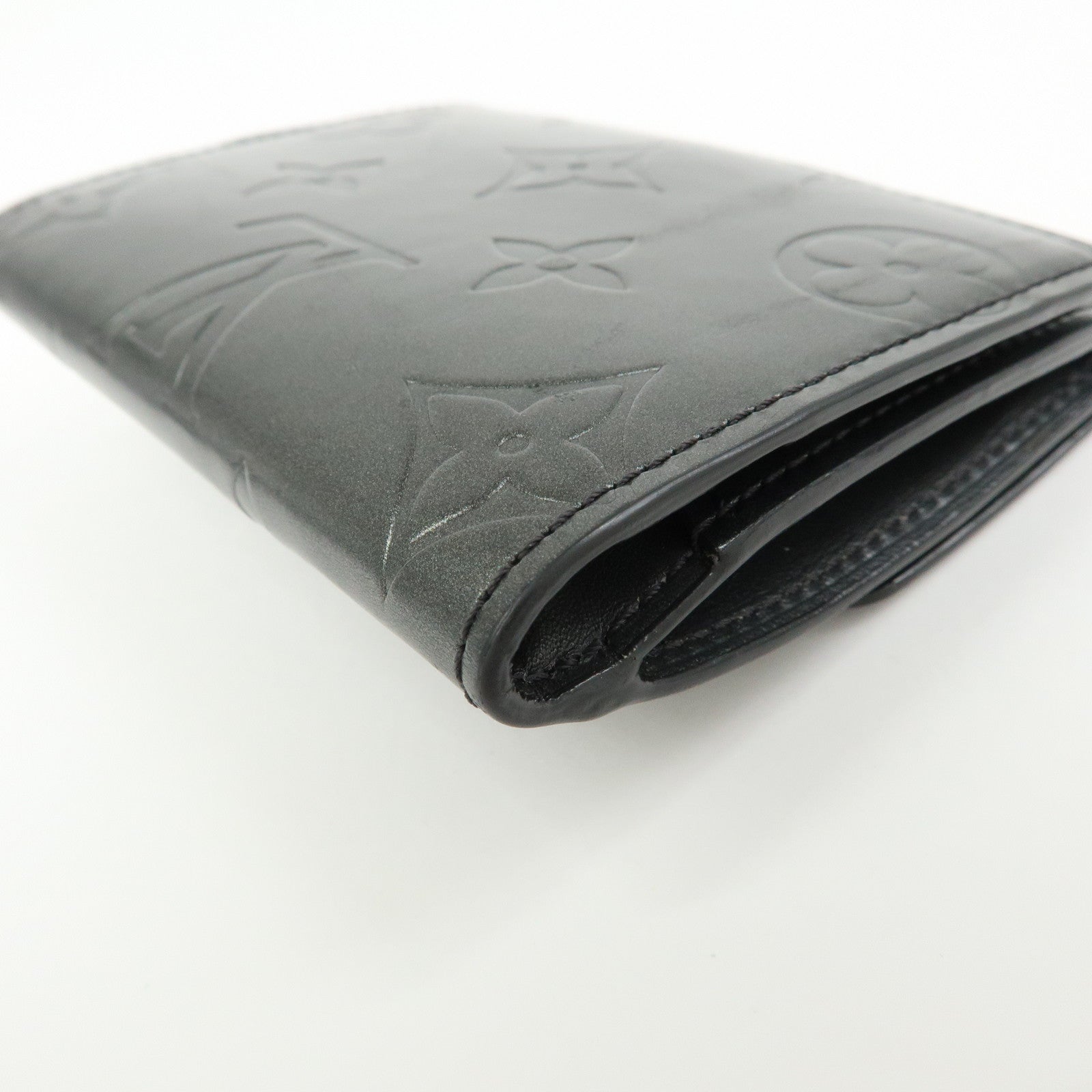 Louis Vuitton Monogram Matte Vernis Ludlow Coin Case Noir M65122