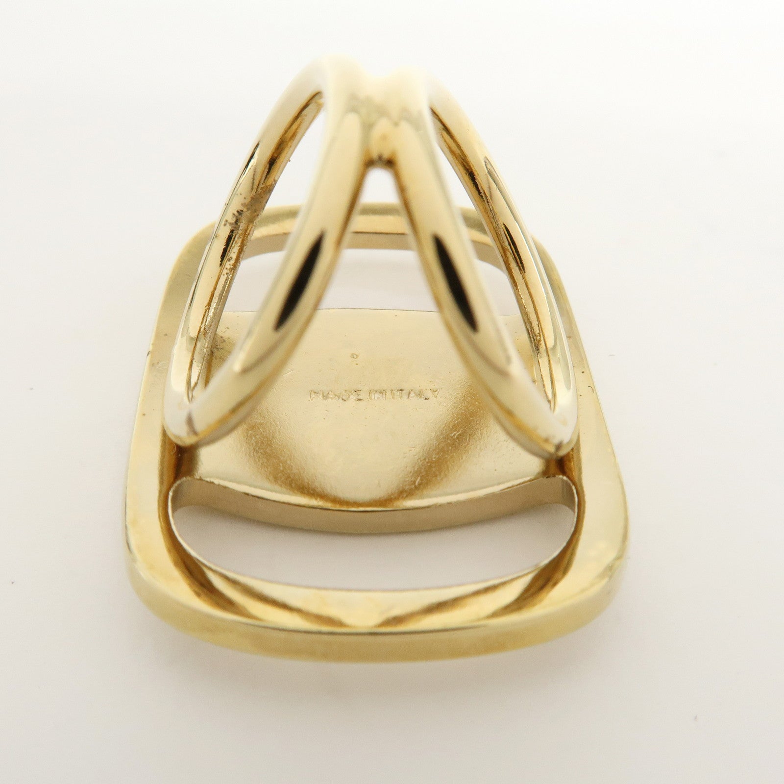 Ferragamo Set of 2 Vara Ribbon Metal Canvas Hair Clip Scarf Ring