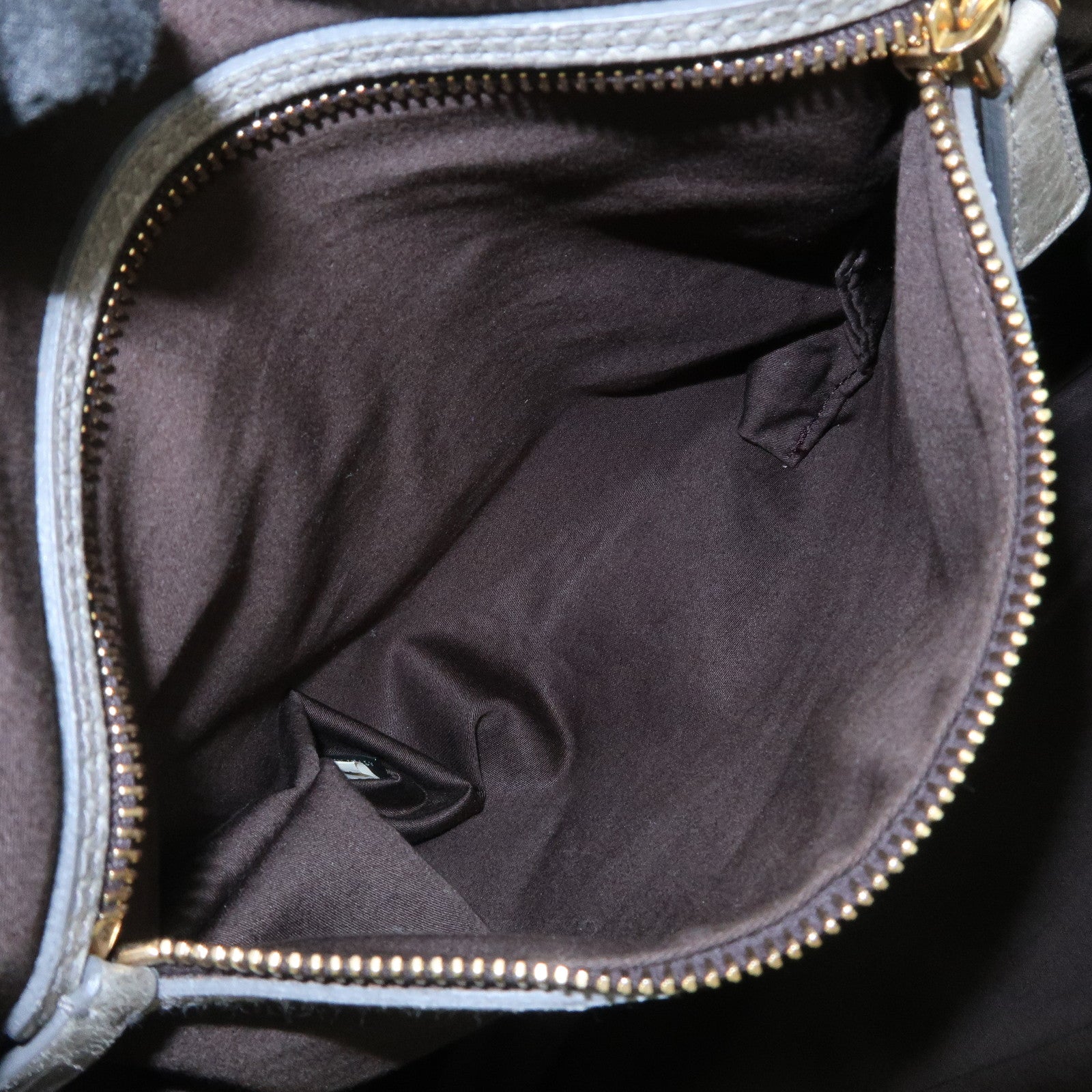 MIU MIU Nappa Leather Hand Bag Emerald Green Used