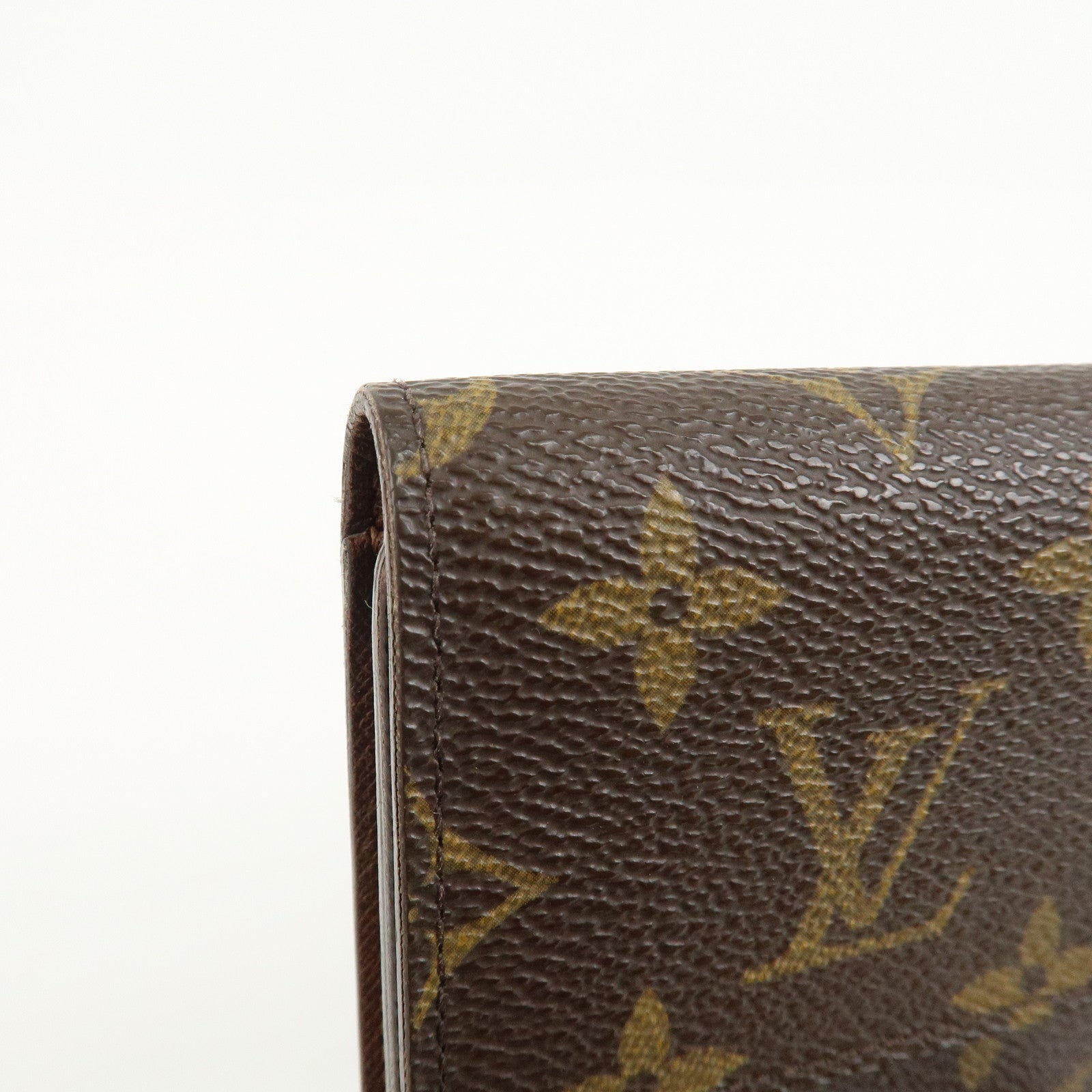 Louis Vuitton Porte Tresor Etui Chequier Wallet Brown M61200