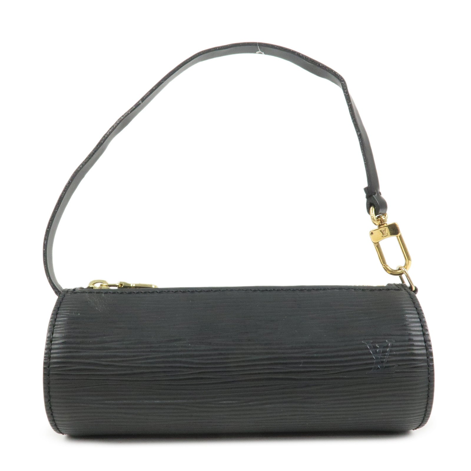 Louis Vuitton Epi Leather Mini Pouch For Soufflot Hand Bag Noir