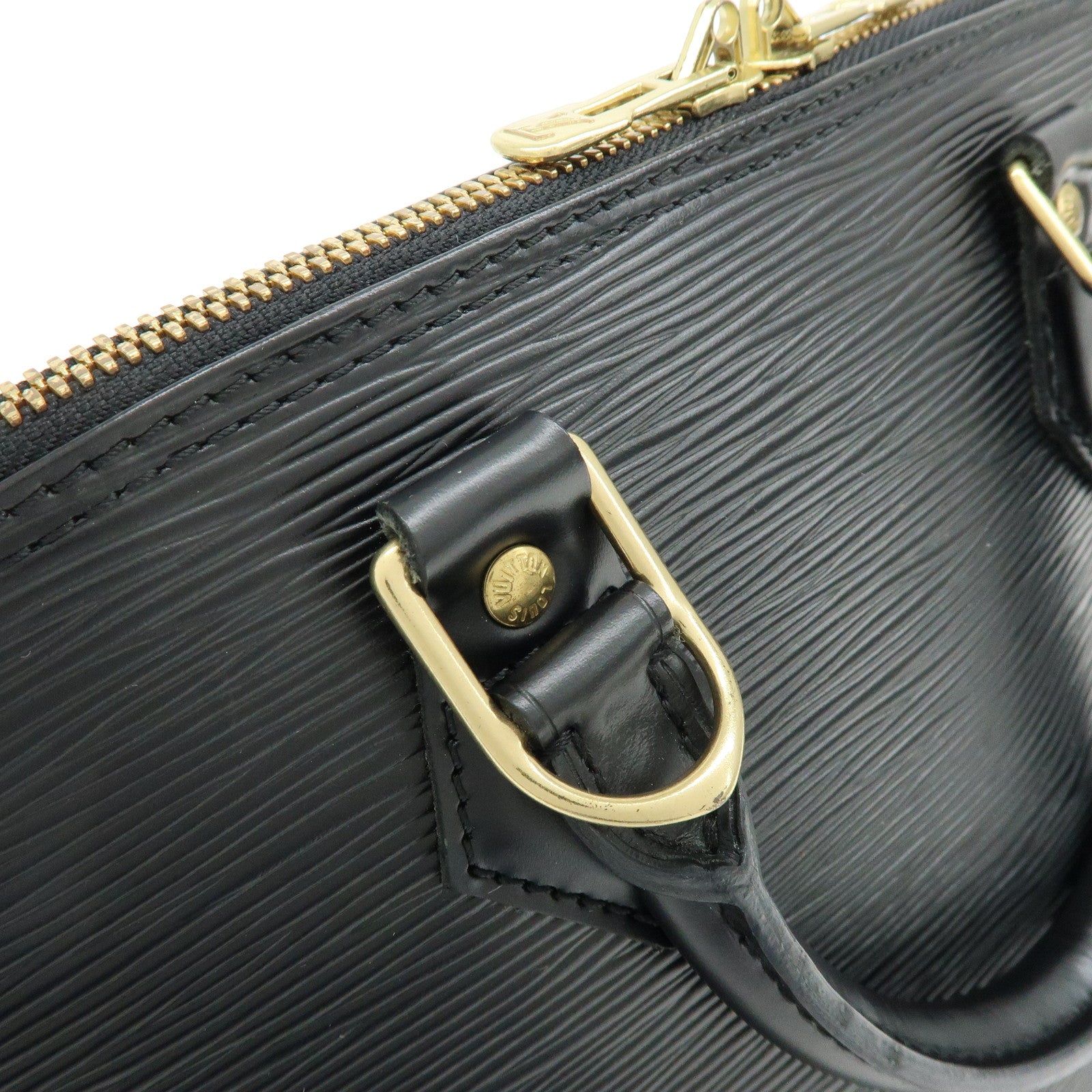 Louis Vuitton Epi Alma Hand Bag Noir Black M52142