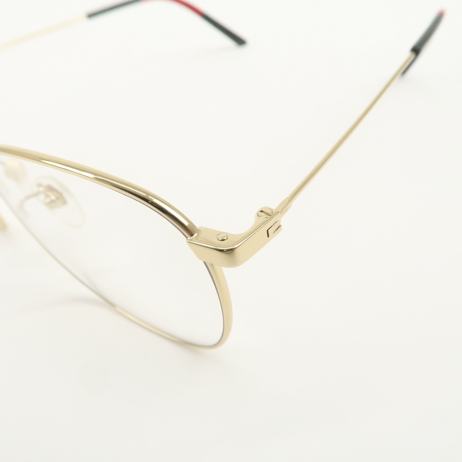 GUCCI Sherry Plastic Metal Glasses Gold GG0681S 001 54□20-150 L