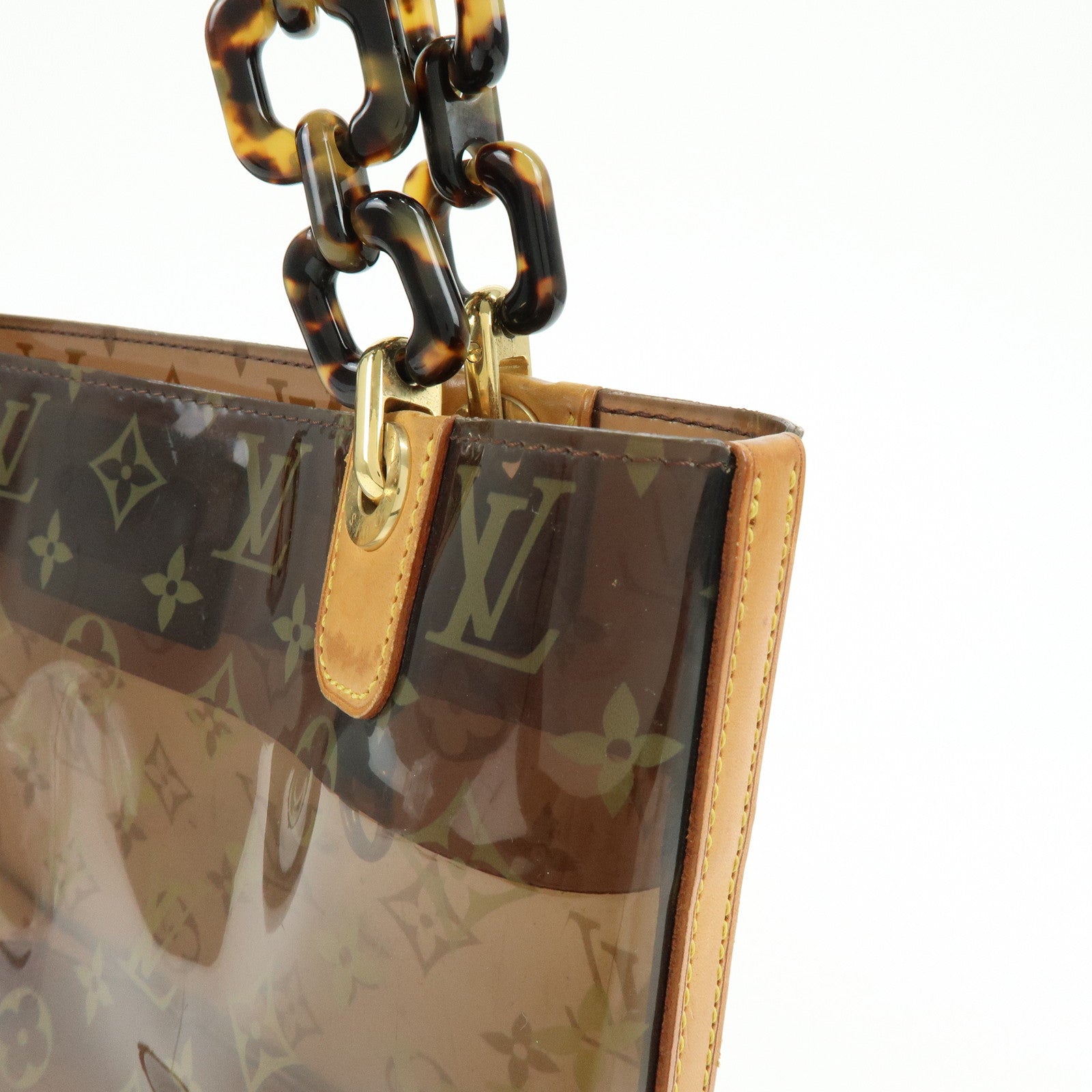 Louis Vuitton Monogram Cabas Ambre PM Tote Bag Clear Brown M92502