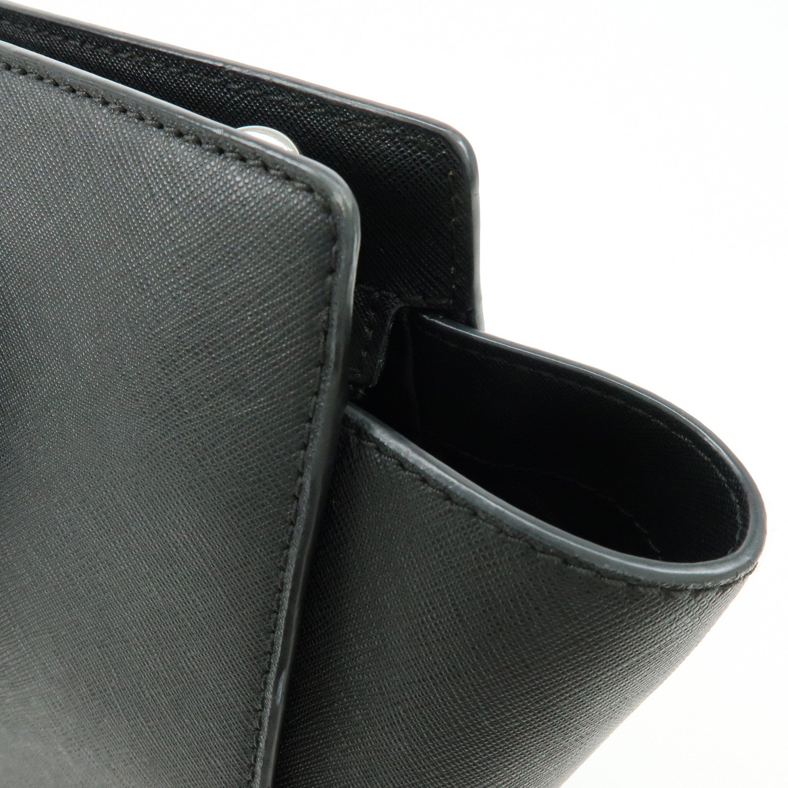 MICHAEL KORS Leather 2Way Bag Hand Bag Shoulder Bag Black