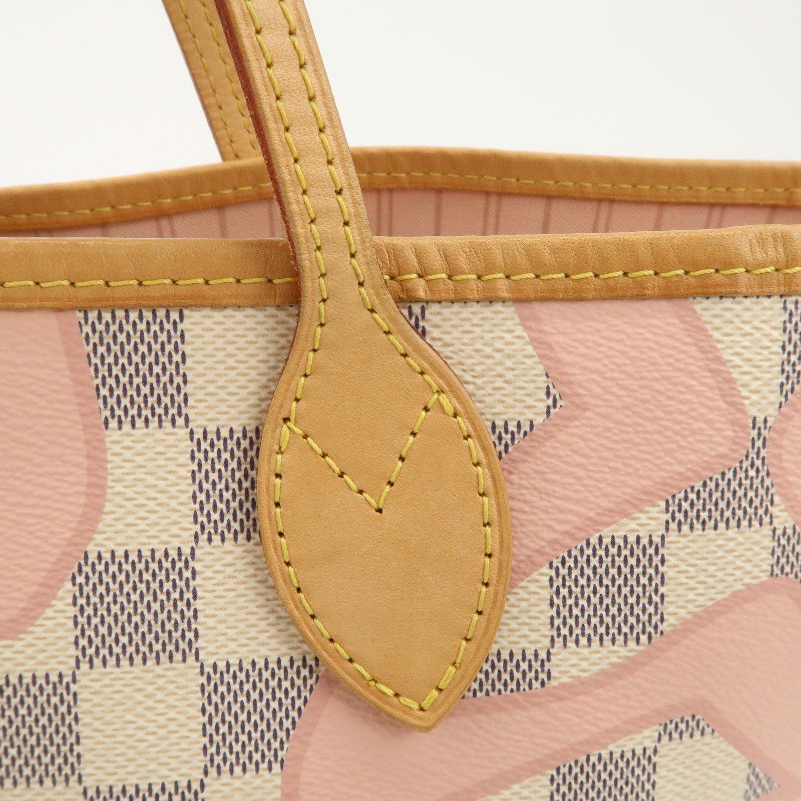 Louis Vuitton Damier Azur Tahiti Neverfull MM Bag & Pouch N41050