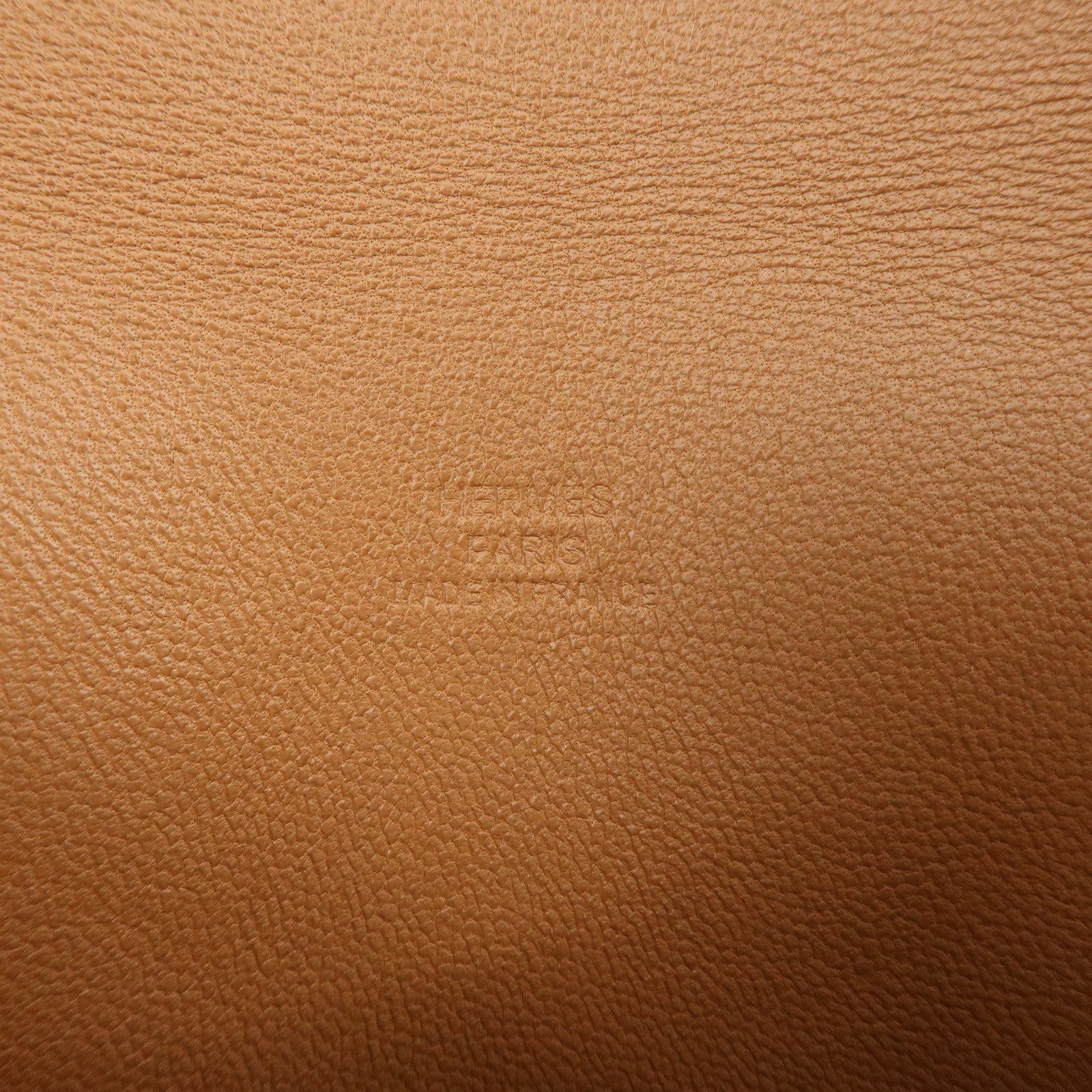 Hermes Enveloppe Box Calf Leather Card Case A Stamped Tan Brown