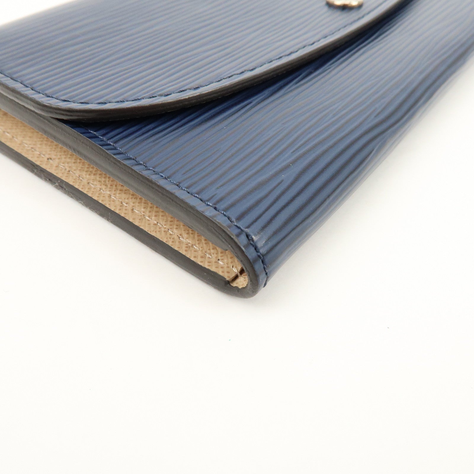 Louis Vuitton Epi Portefeuille Emilie Wallet Indigo Blue M60854