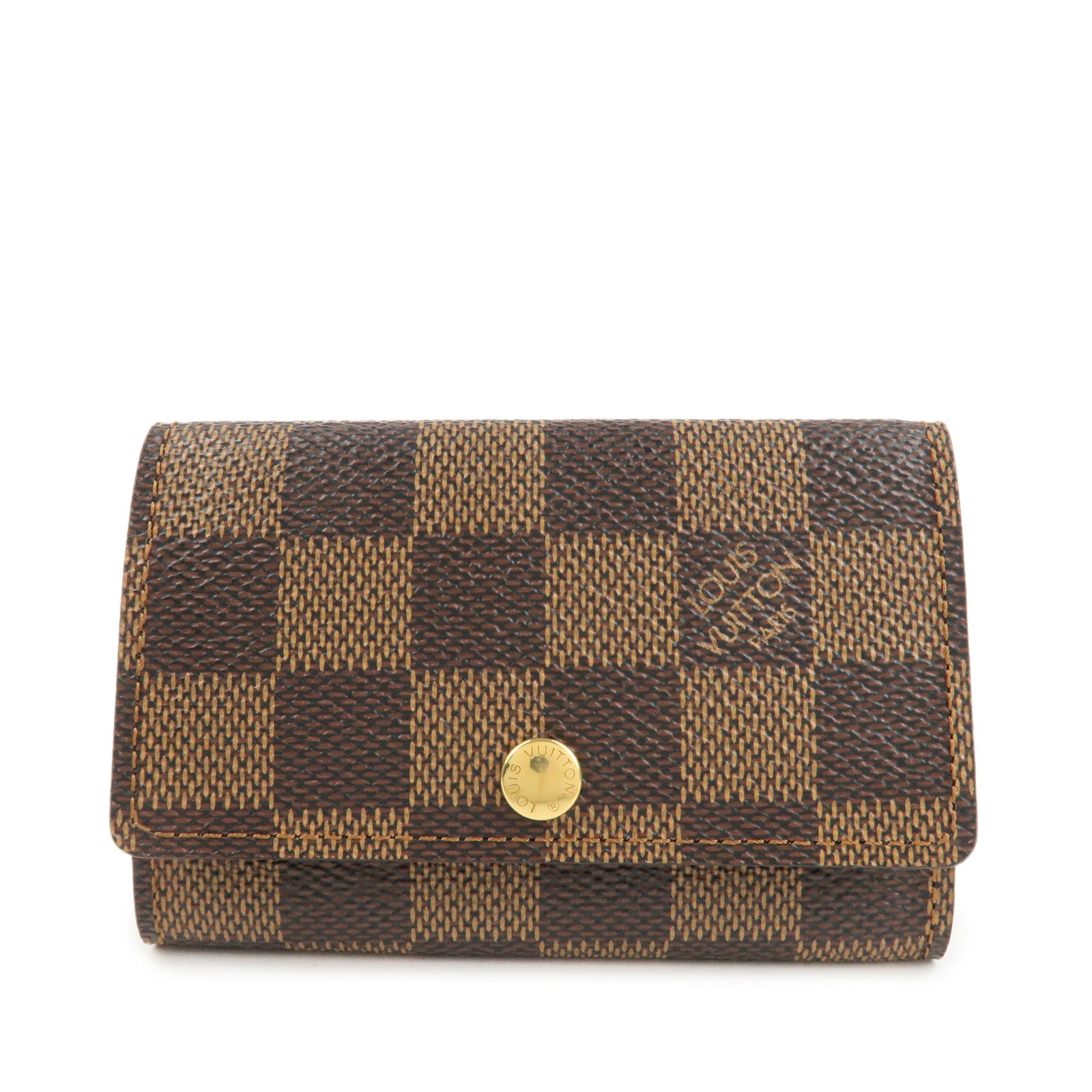 Louis Vuitton Damier Ebene Multicles 6 Key Case Brown N62630 Used