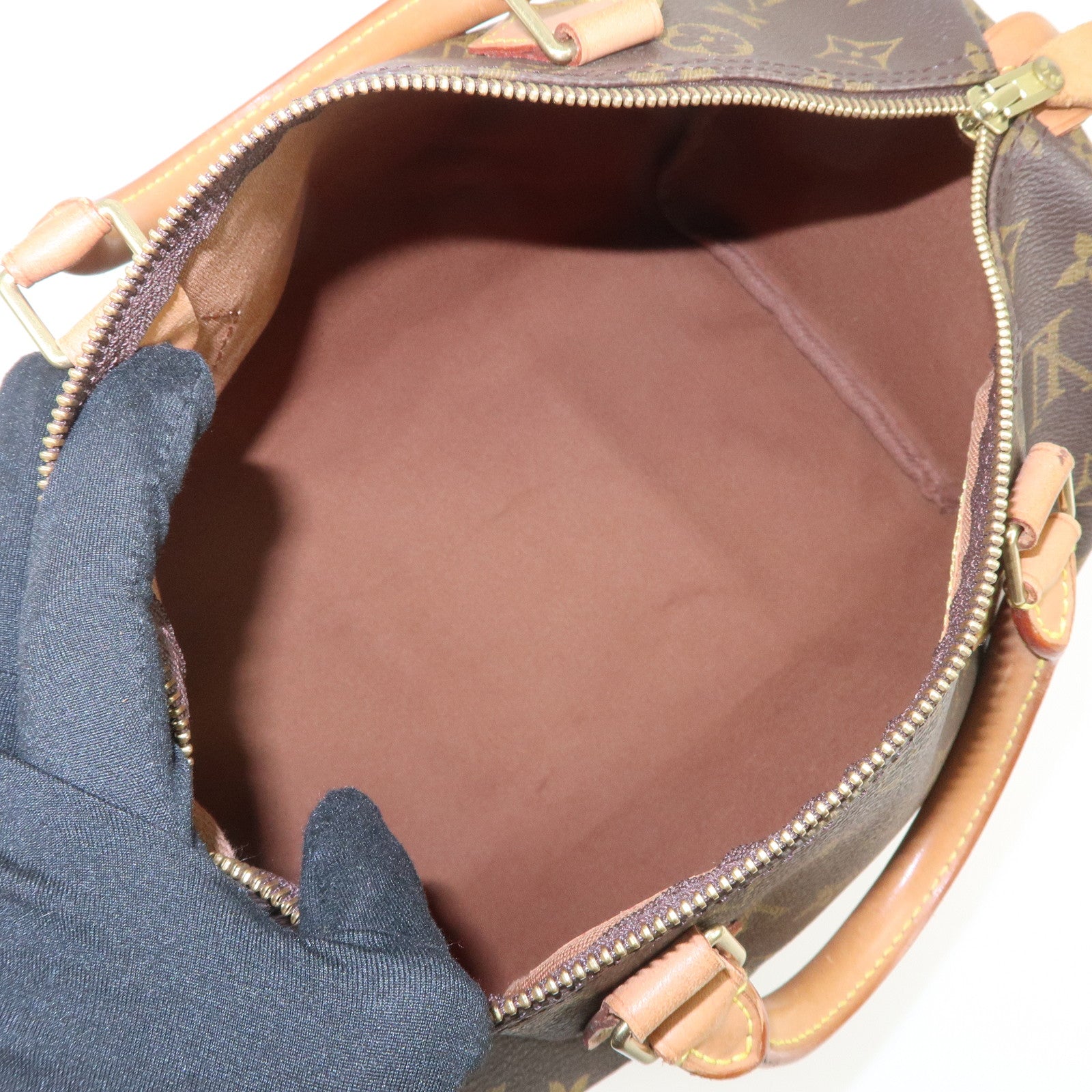 Louis Vuitton Monogram Speedy 30 Boston Bag Hand Bag Brown M41526