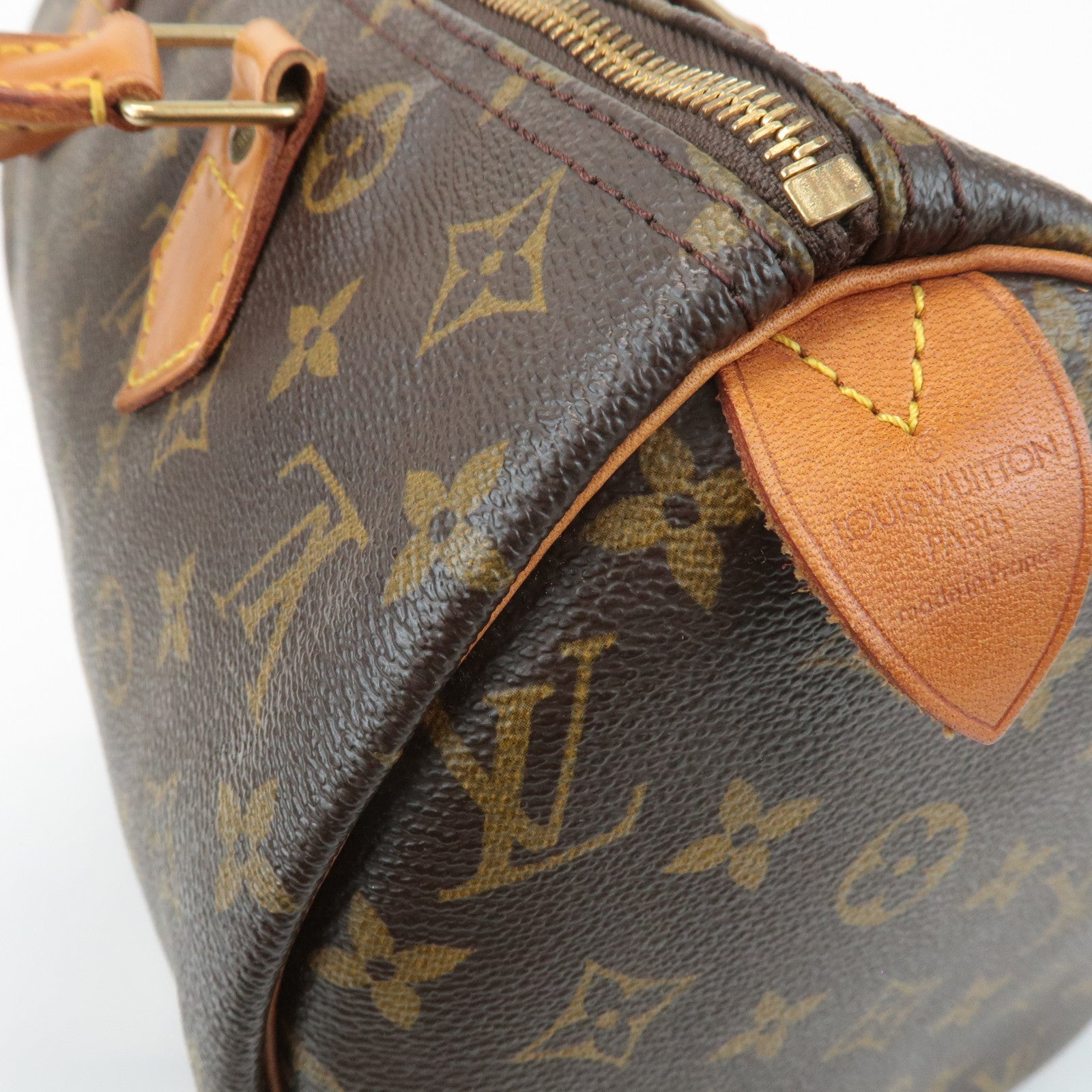 Louis Vuitton Monogram Speedy 30 Boston Bag Hand Bag Brown M41526