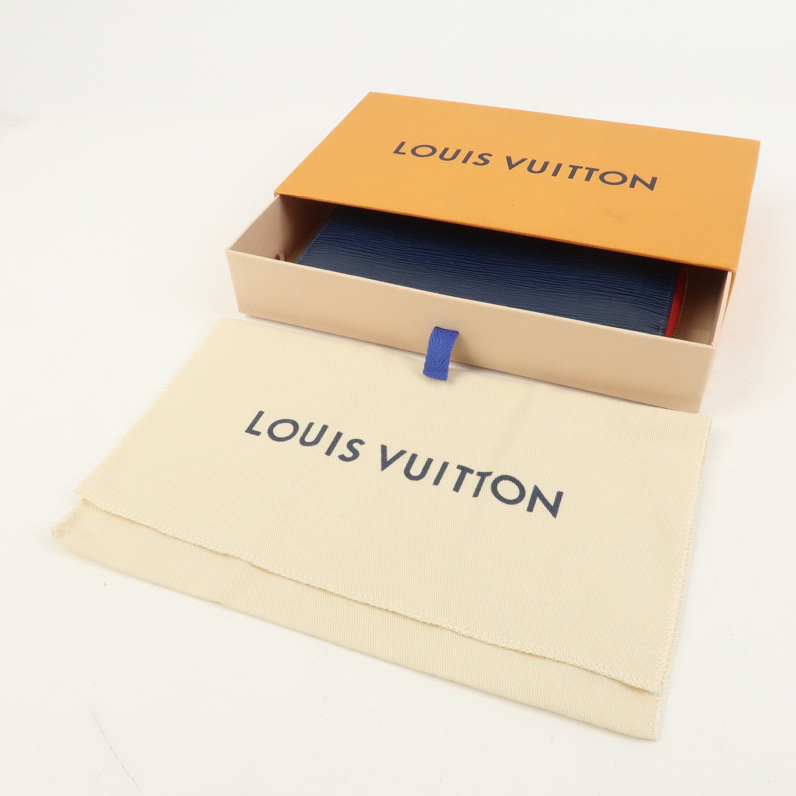Louis Vuitton Epi Leather Round Zippy Wallet Indigo Blue M67267