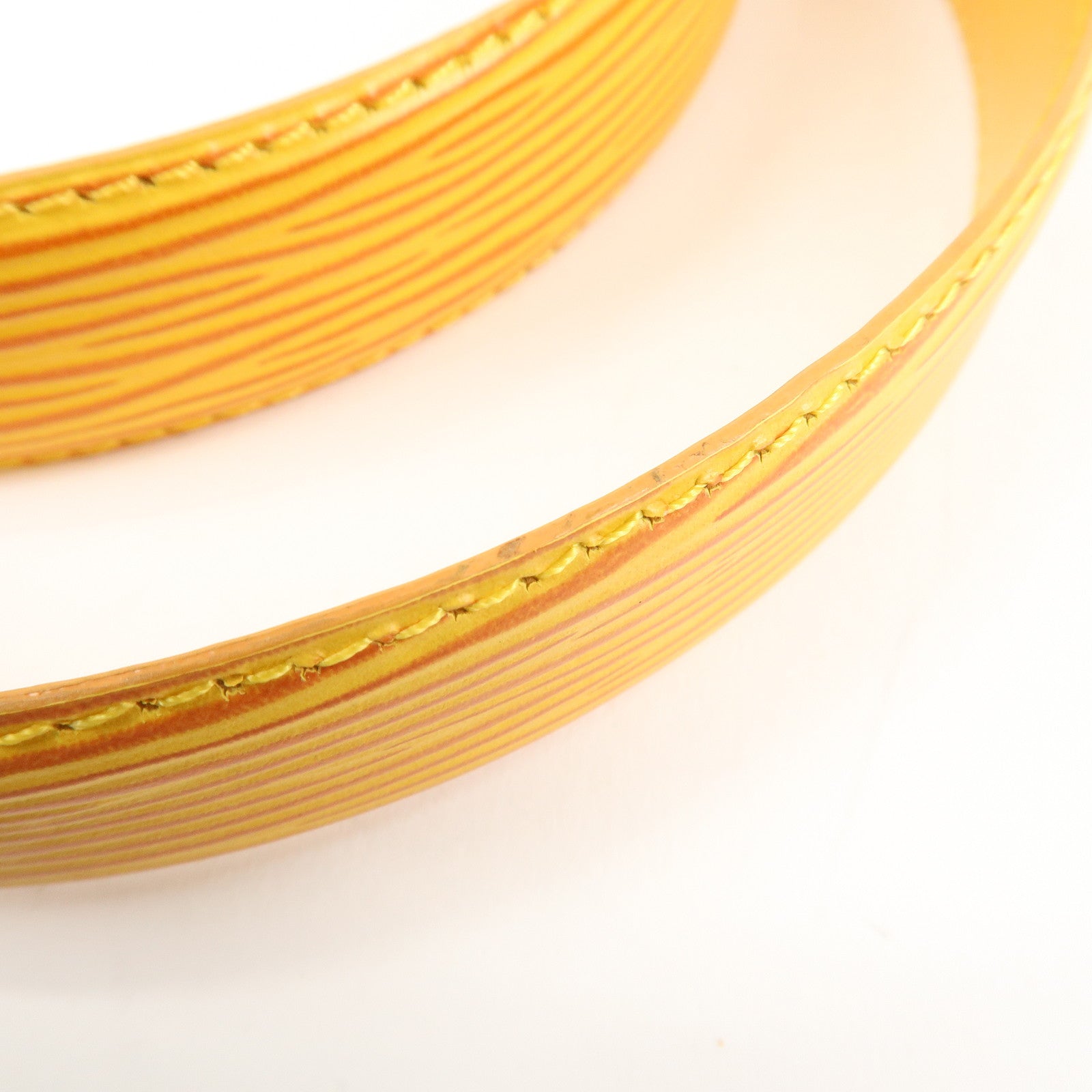 Louis Vuitton Epi Leather Ceinture Belt Tassili Yellow R10051