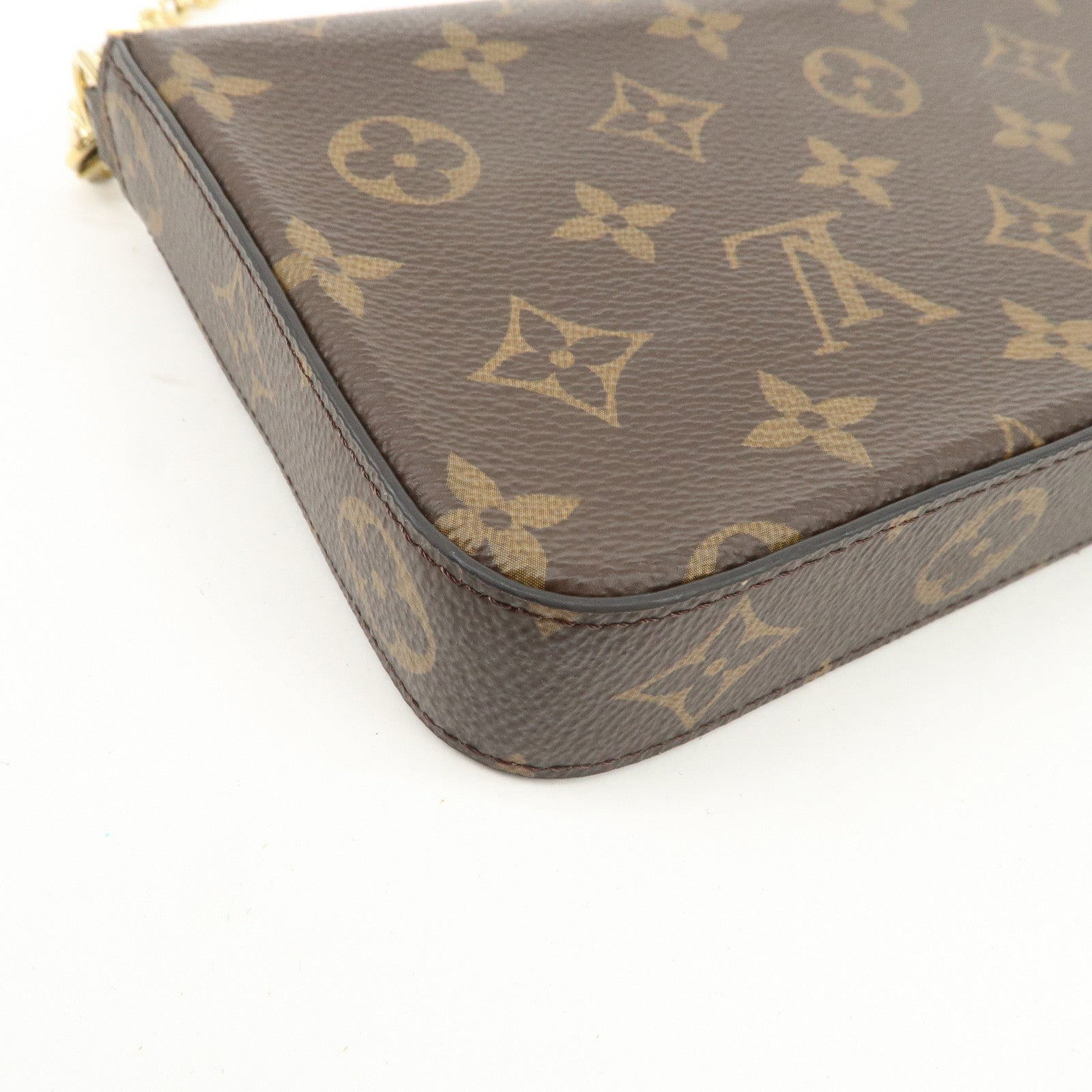 Louis Vuitton Monogram Pochette Felicie Shoulder Bag Brown M61276
