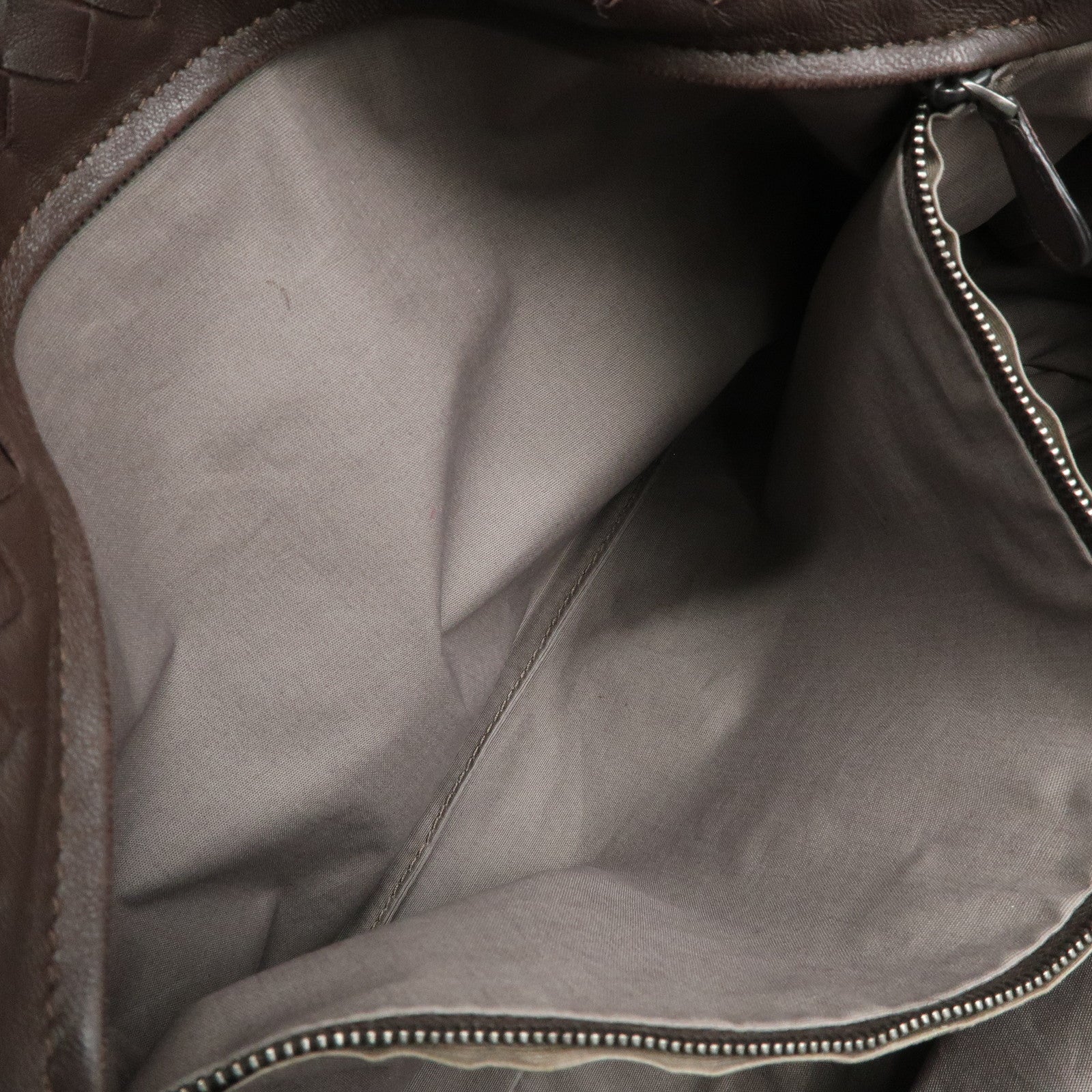 BOTTEGA VENETA Intrecciato Nappa Leather Tote Bag Hand Bag Brown