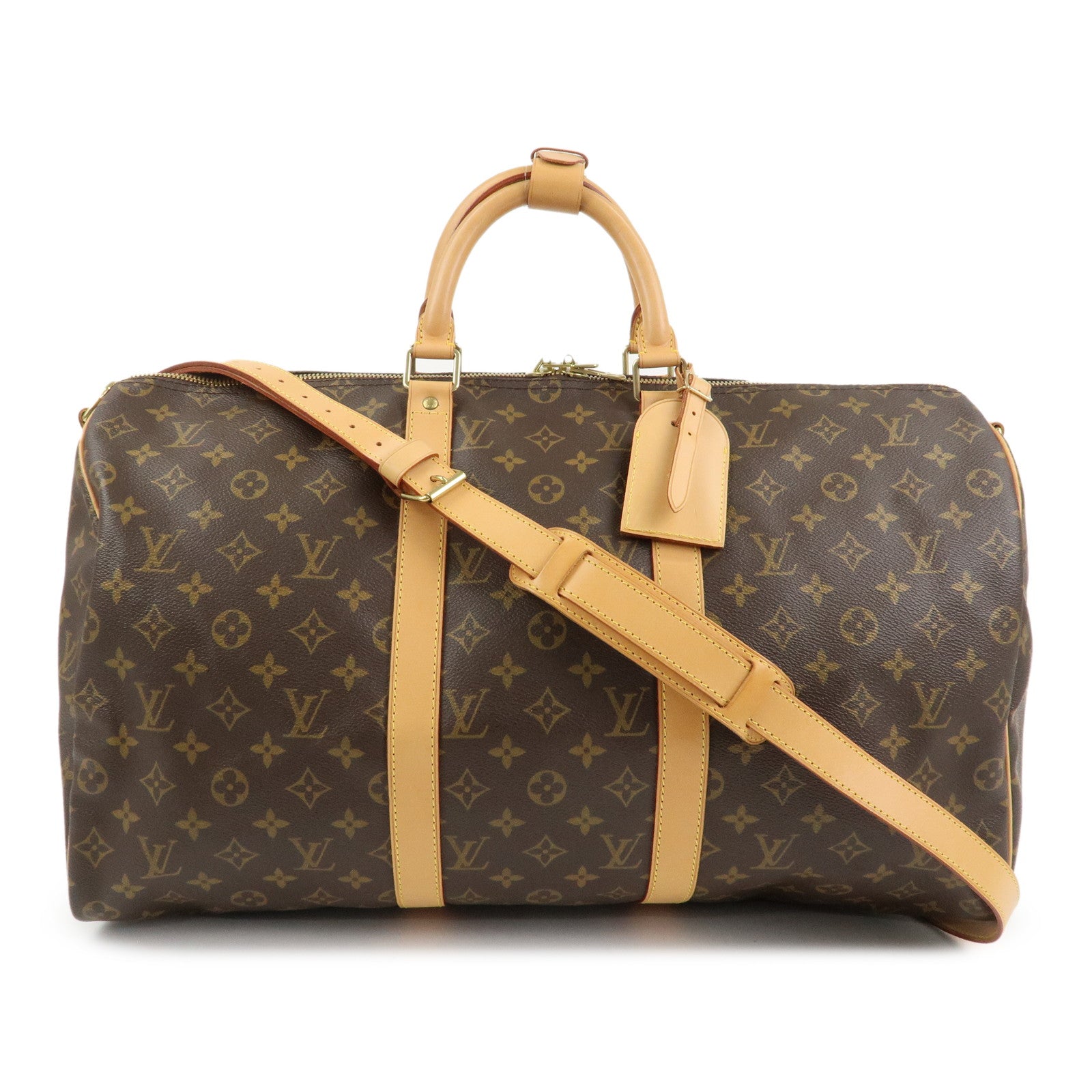 Louis Vuitton Monogram Keep All 50 Bandouliere Boston Bag M41416