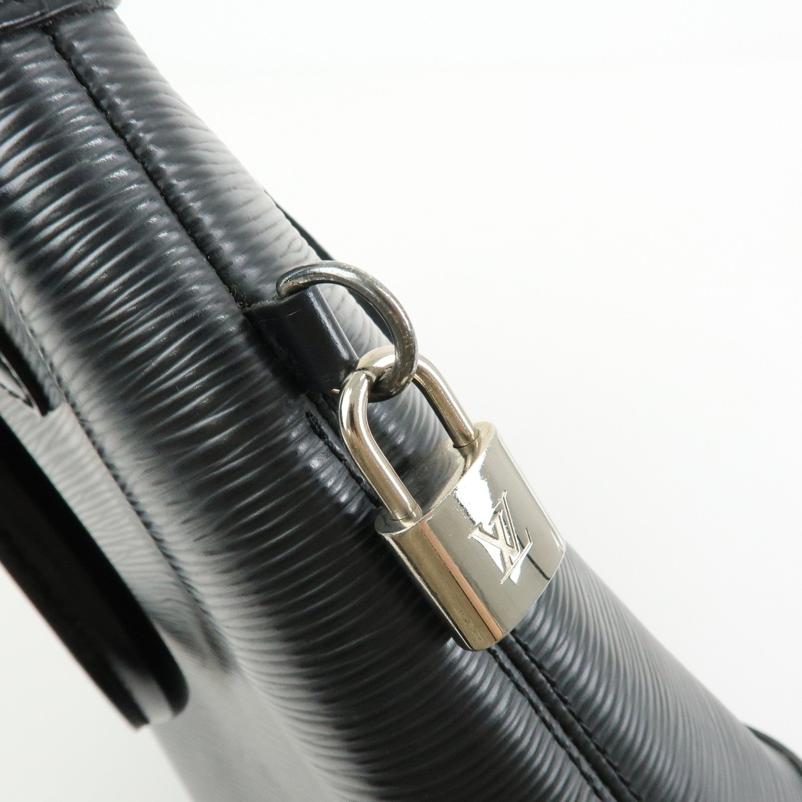 Louis Vuitton Epi Leather Lock It Hand Bag Noir M42292