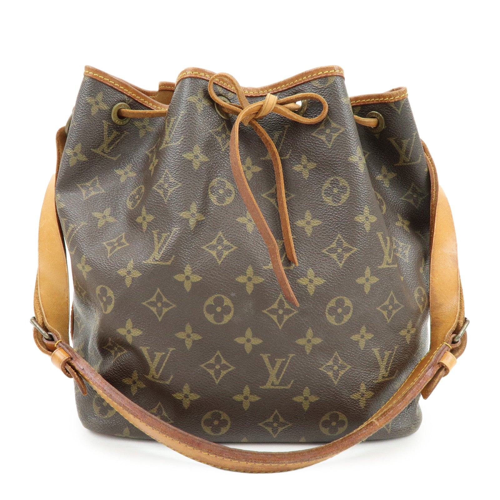 Louis Vuitton Monogram Petit Noe Shoulder Bag Brown M42226