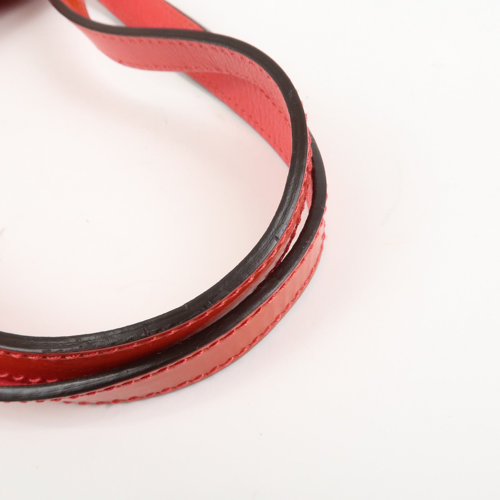 Ferragamo Vara Patent Leather Shoulder Bag Orange