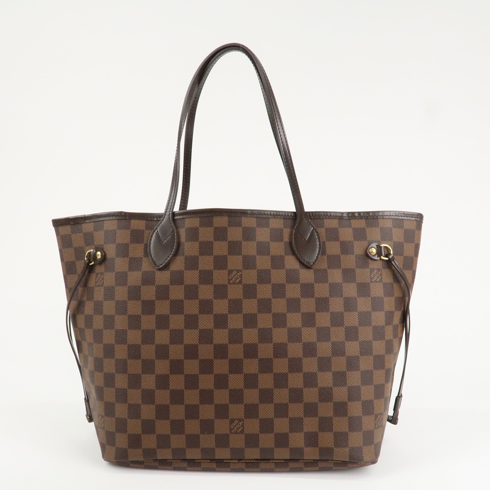 Louis Vuitton Damier Ebene Neverfull MM Tote Bag N51105 Used