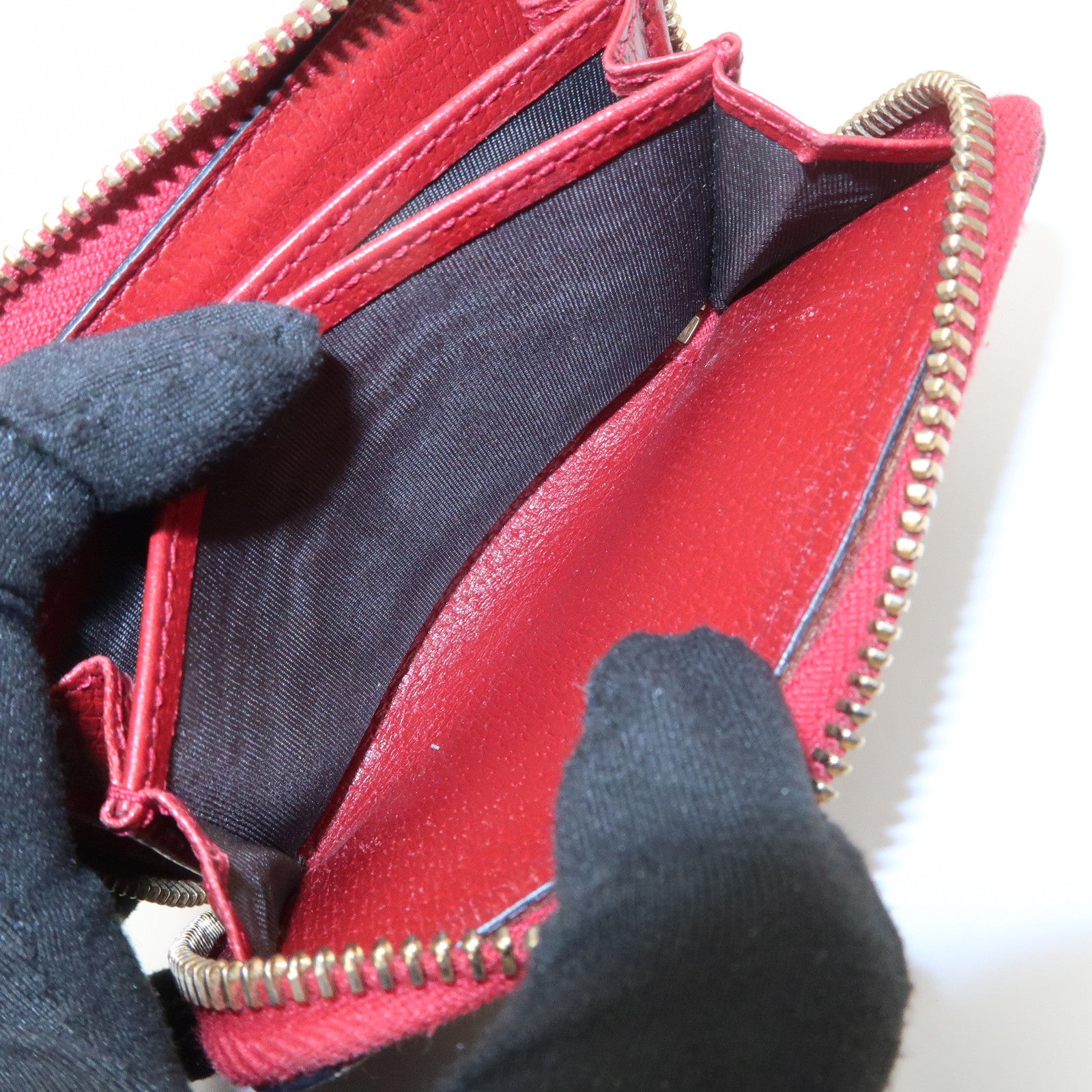 GUCCI GG Supreme Round Zippy Coin Case Beige 424897