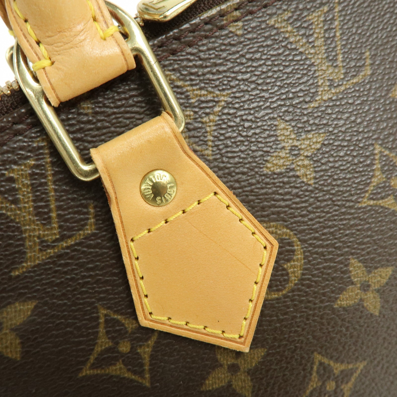 Louis Vuitton Monogram Alma Hand Bag Brown M51130