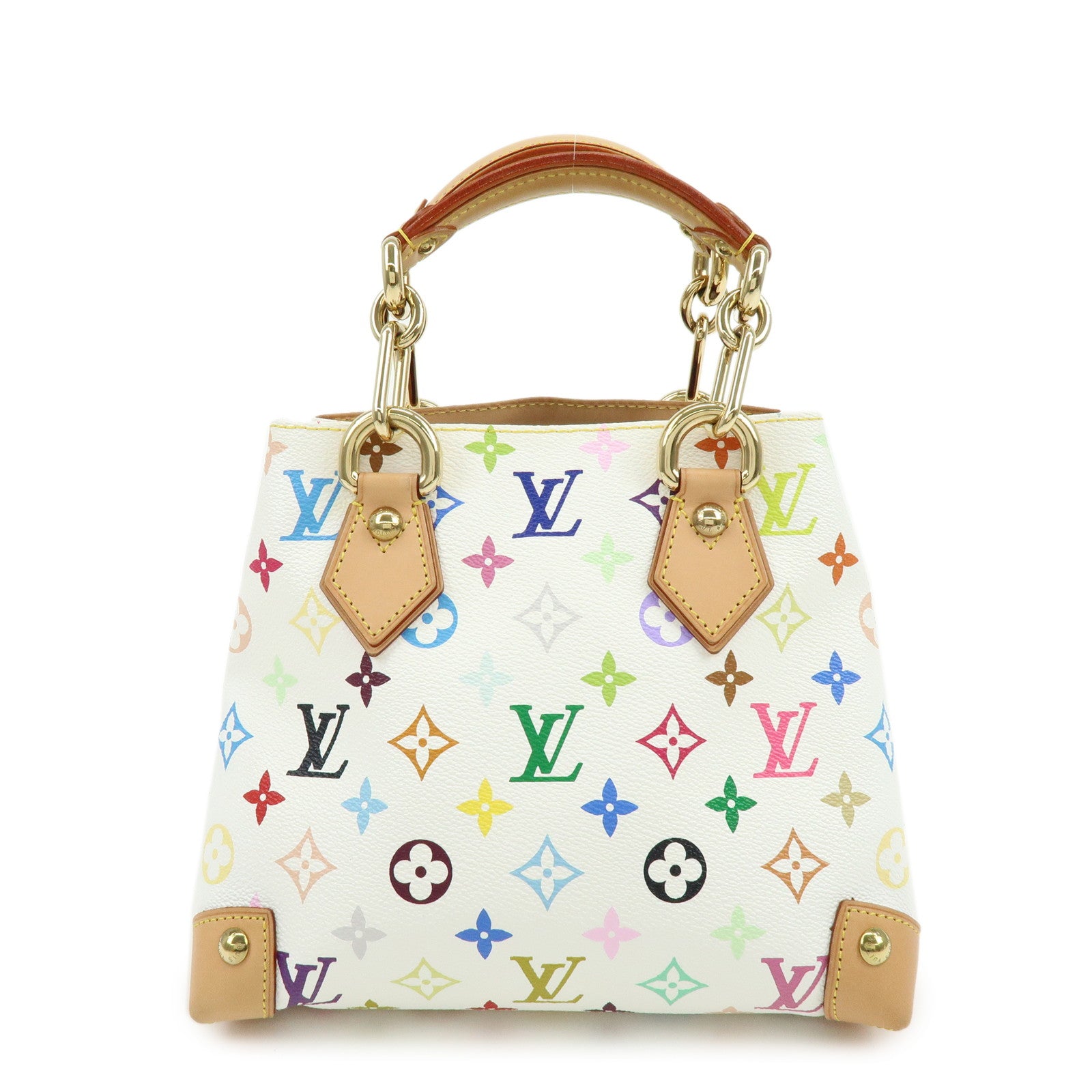 Louis Vuitton Monogram Multicolor Audra Hand Bag Blanc M40047