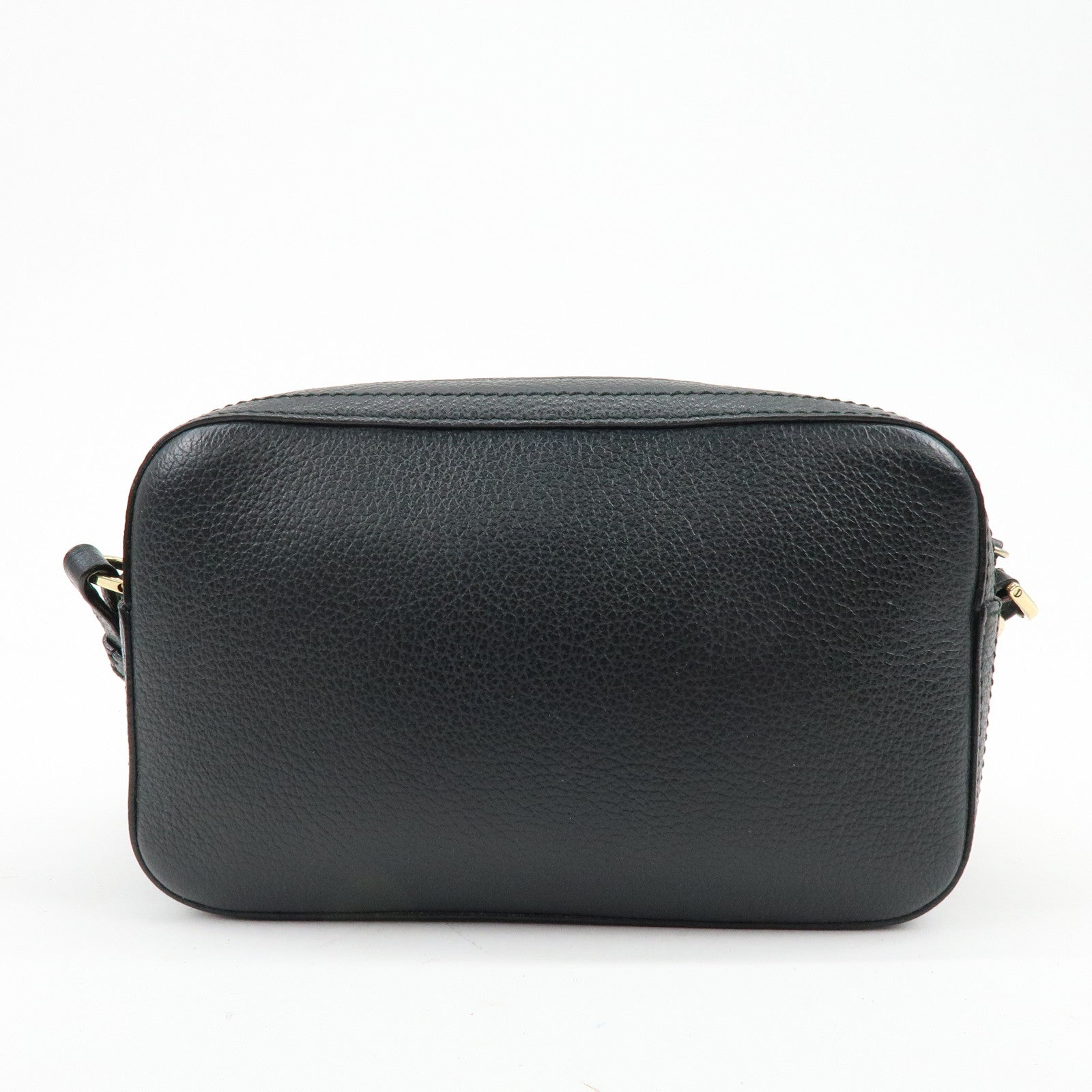 JIMMY CHOO VARENNE Leather Shoulder Bag Crossbody Bag Black